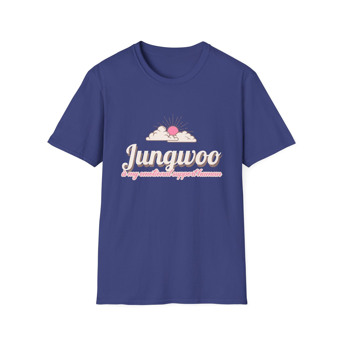 Jungwoo The Ultimate Emotional Support Human Unisex Softstyle T-Shirt