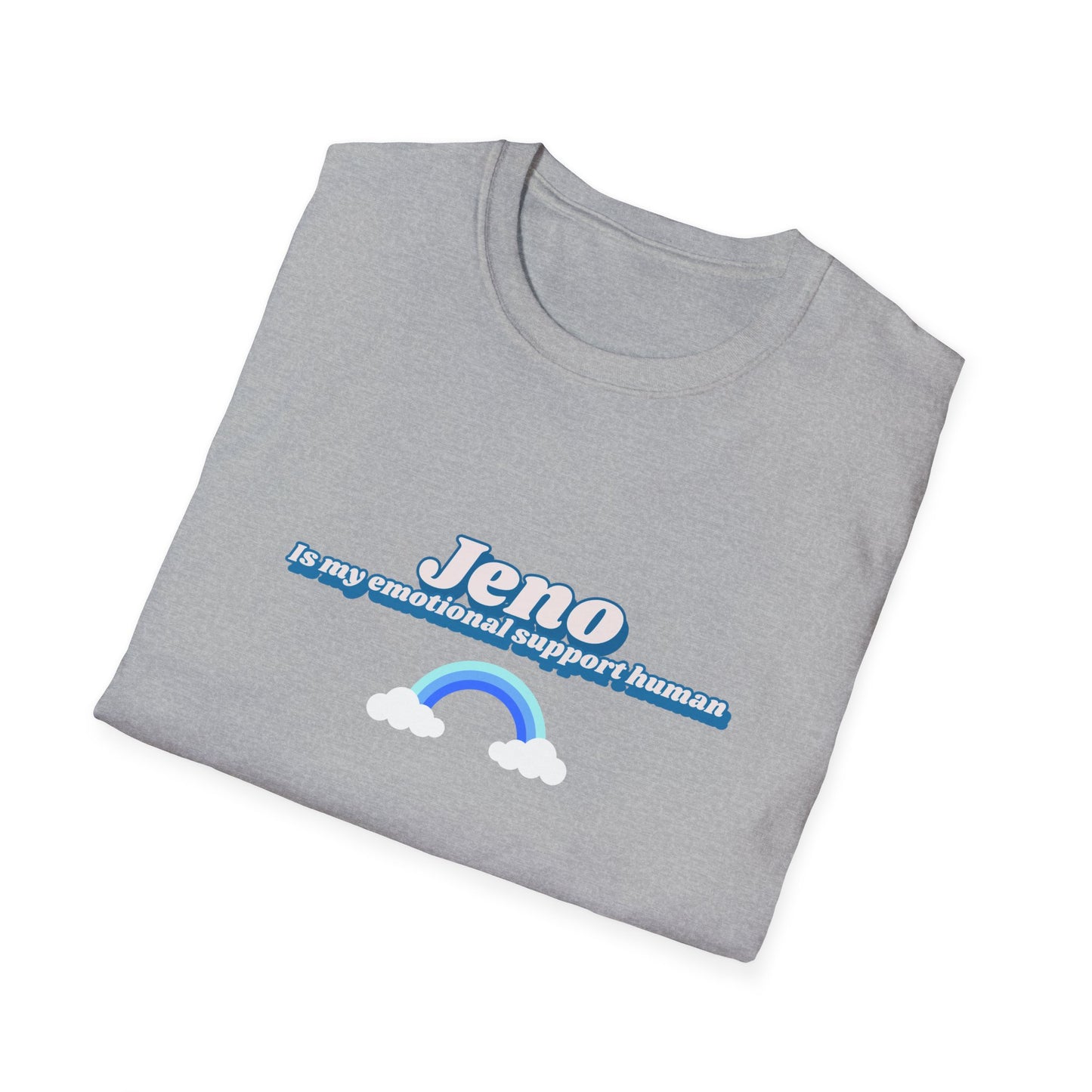 NCTDream Jeno is my emotional support human unisex softstyle t-shirt funny graphic tee