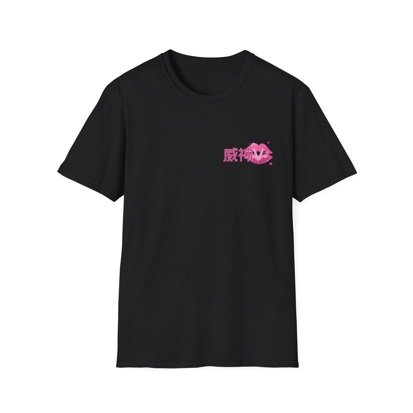 WayV Kpop Logo Pink Kiss Unisex T-Shirt, Softstyle Tee for Fans, Gift for WayV Lovers, Kpop Merchandise, Trendy Graphic Shirt