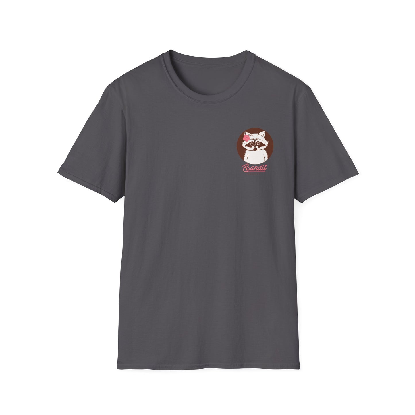 Bandit Edibles Style Your Go-To Summer Tee Surf Style Raccoon Logo