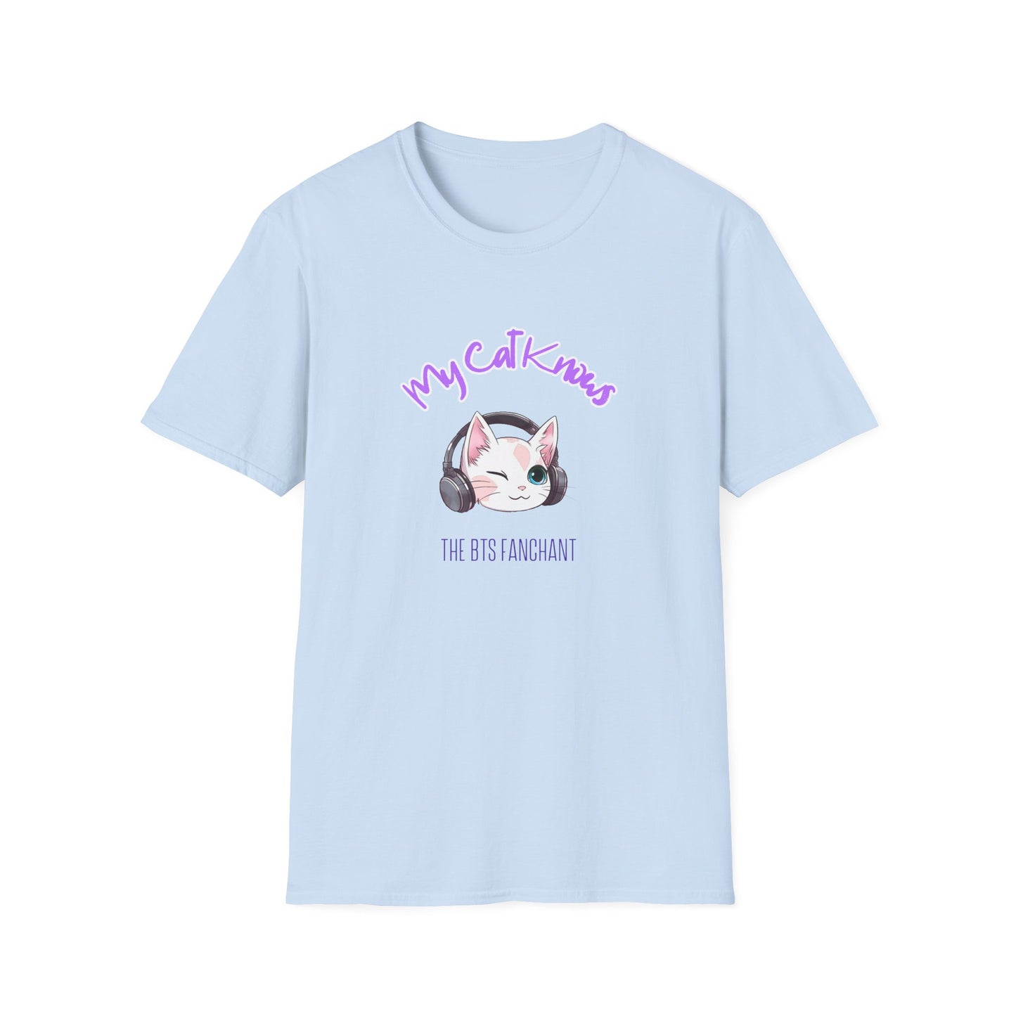 BTS Funny T My cat knows the BTS fanchant custom fan shirt