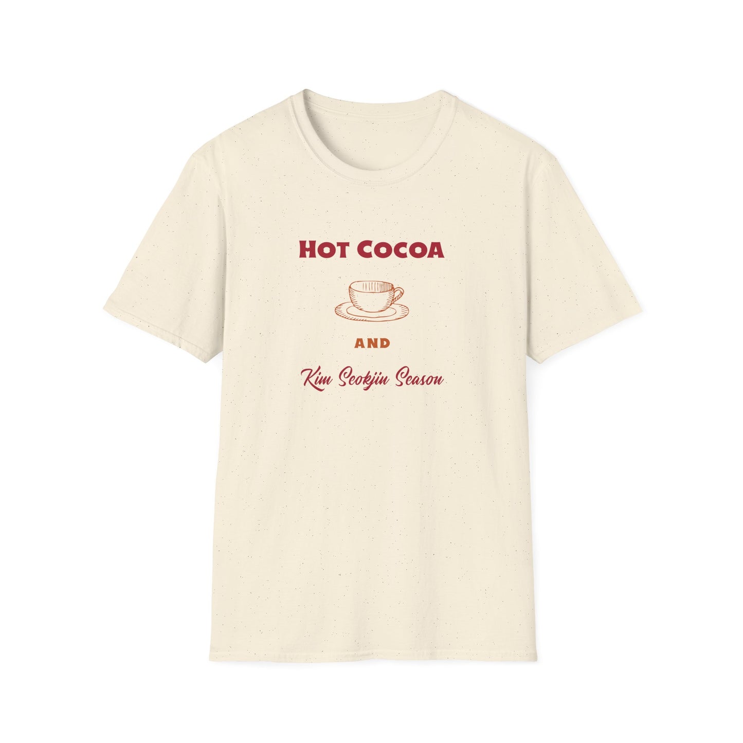 Kim Seokjin and Hot Cocoa Season custom fan shirt