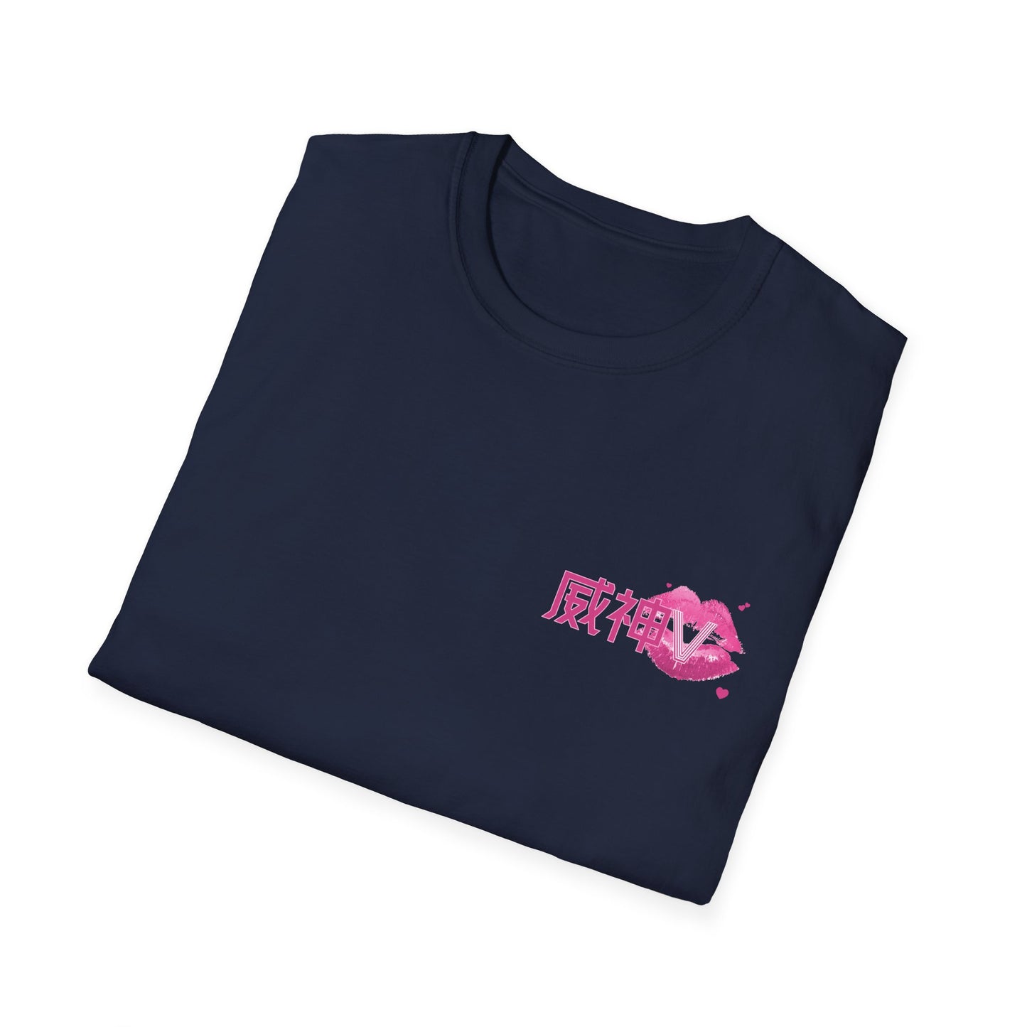 WayV Kpop Logo Pink Kiss Unisex T-Shirt, Softstyle Tee for Fans, Gift for WayV Lovers, Kpop Merchandise, Trendy Graphic Shirt