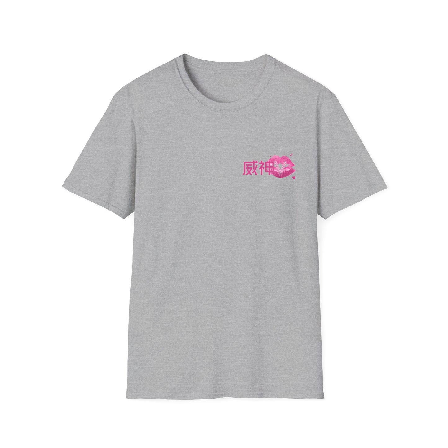 WayV Kpop Logo Pink Kiss Unisex T-Shirt, Softstyle Tee for Fans, Gift for WayV Lovers, Kpop Merchandise, Trendy Graphic Shirt