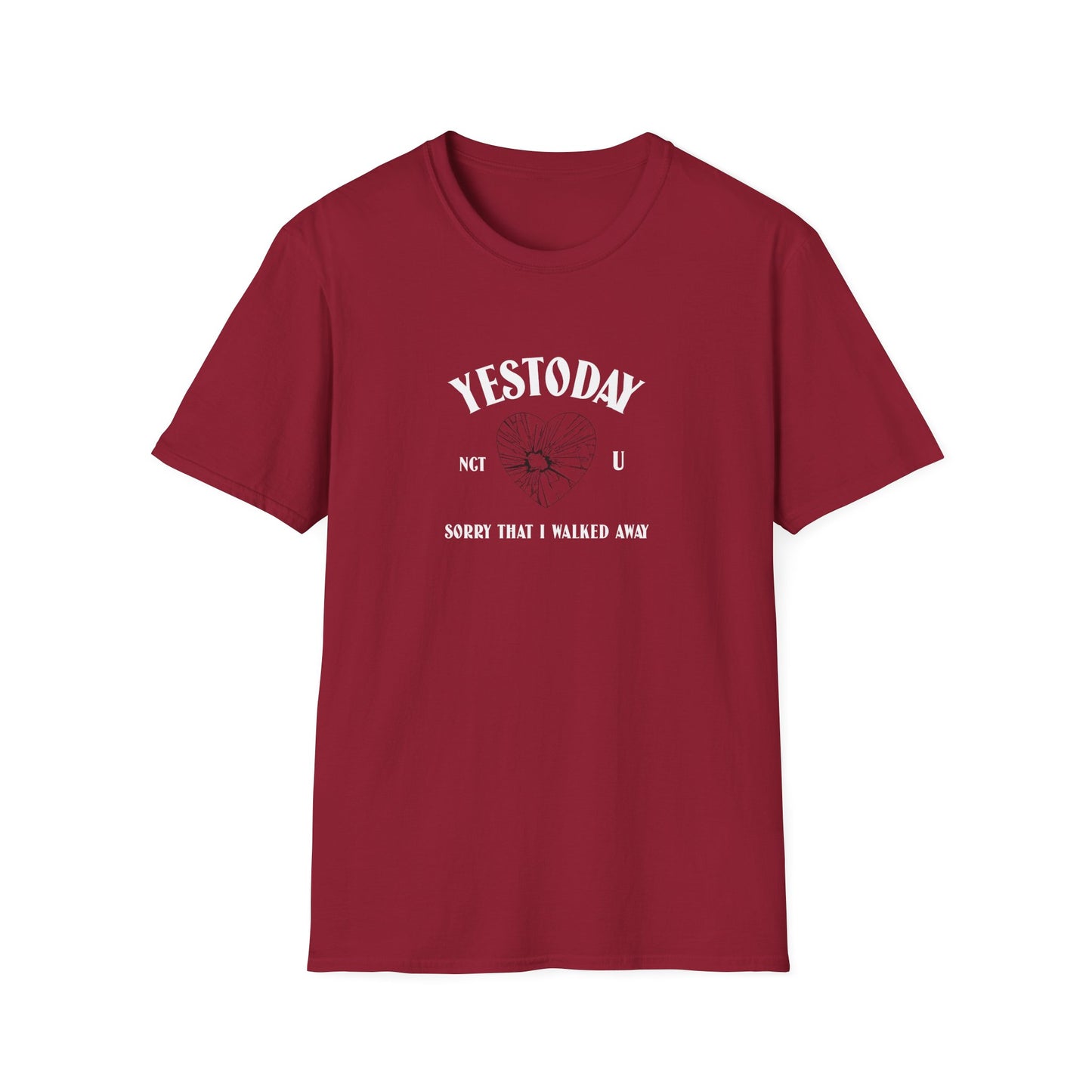 NCT U Yestoday Lyric fan tee unisex softstyle T-Shirt Doyoung Lucas Taeyong Wayv