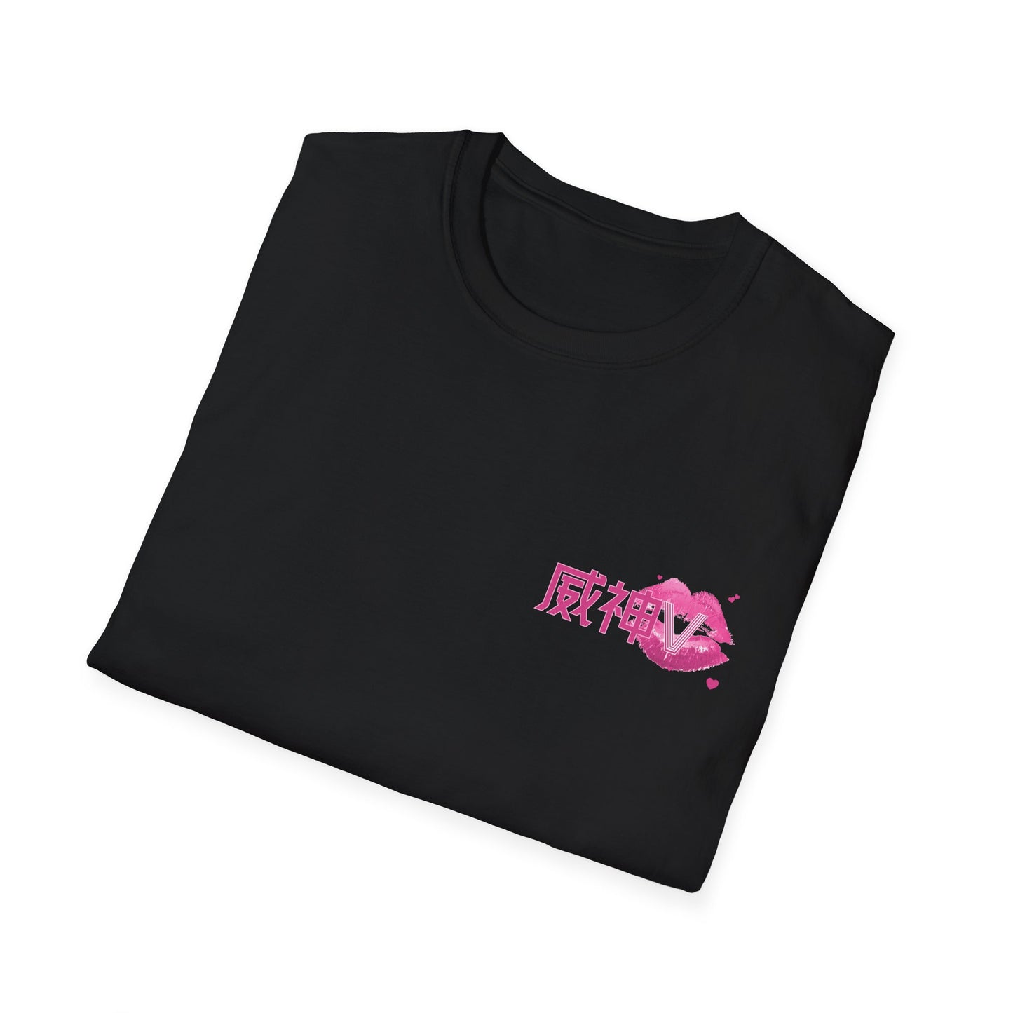 WayV Kpop Logo Pink Kiss Unisex T-Shirt, Softstyle Tee for Fans, Gift for WayV Lovers, Kpop Merchandise, Trendy Graphic Shirt