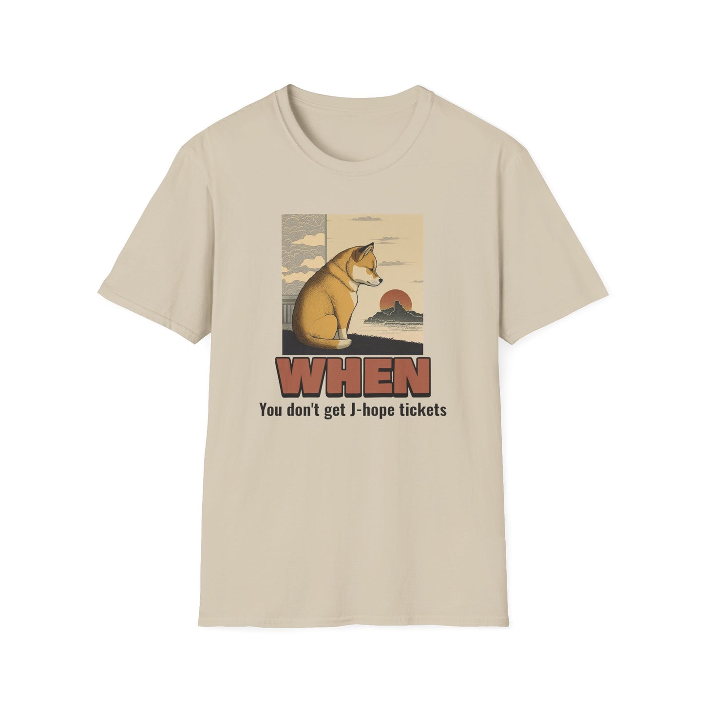 J-hope tour WHEN you don't get J-hope tickets sad shiba dog custom fan shirt