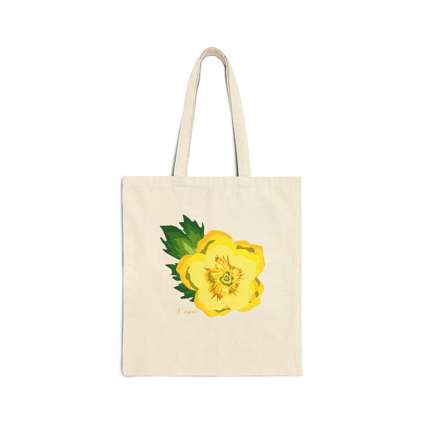 Jhope Hobicore Korean birth Flower custom graphic Cotton Canvas Tote Bag