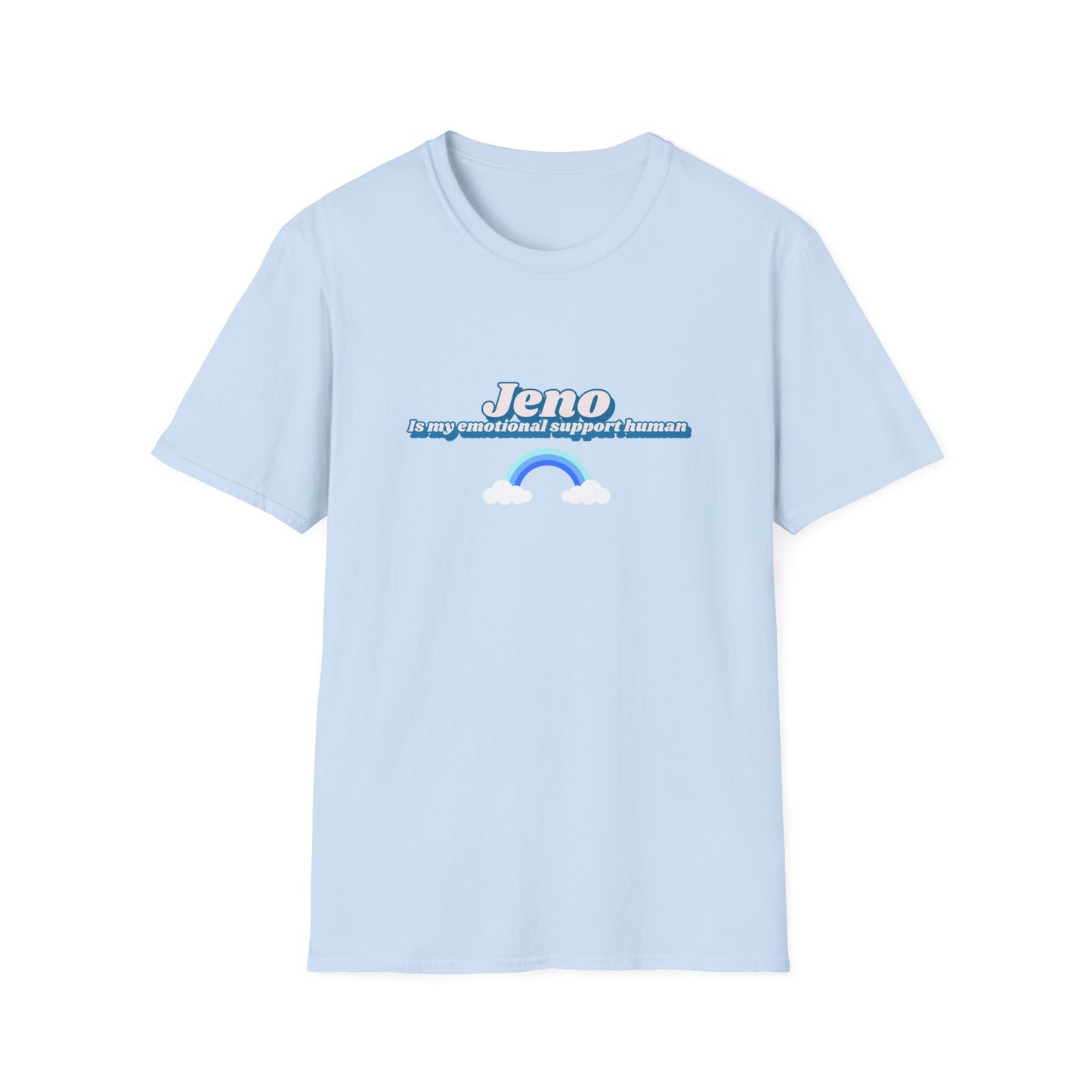NCTDream Jeno is my emotional support human unisex softstyle t-shirt funny graphic tee
