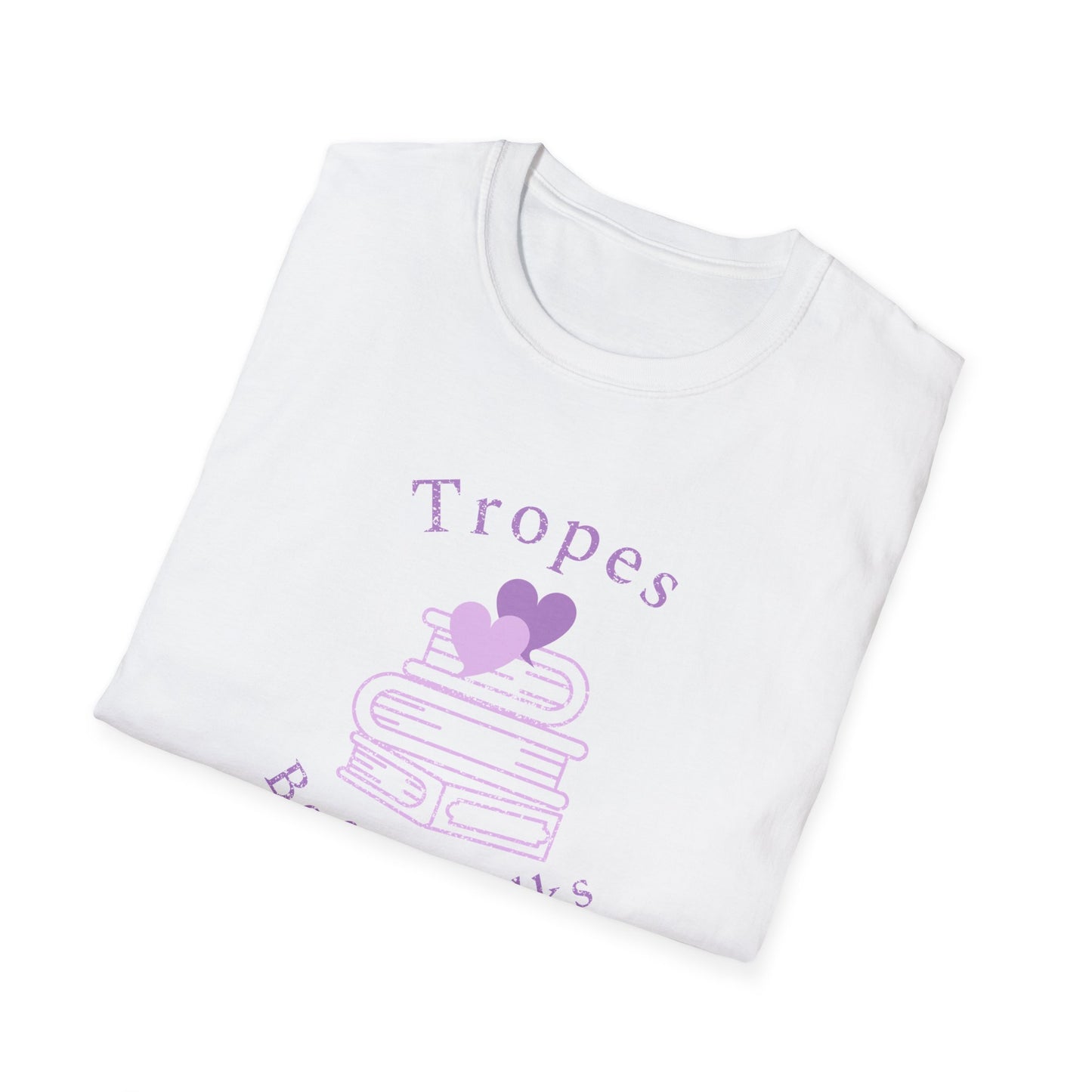 Tropes Before Folks: The Ultimate Fanfic Lovers Unisex Softstyle T-Shirt