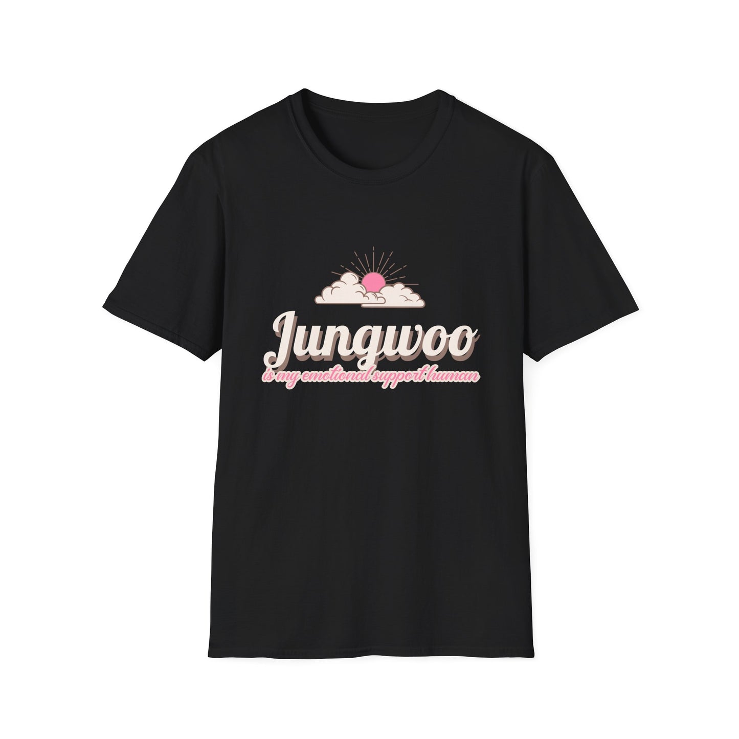 Jungwoo The Ultimate Emotional Support Human Unisex Softstyle T-Shirt