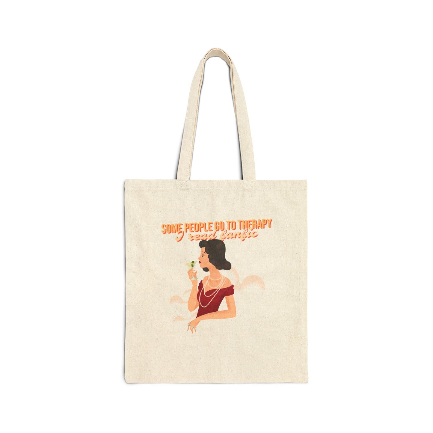 Emotional Support Tote for the Fanfic-Obsessed Cotton Canvas Tote Bag