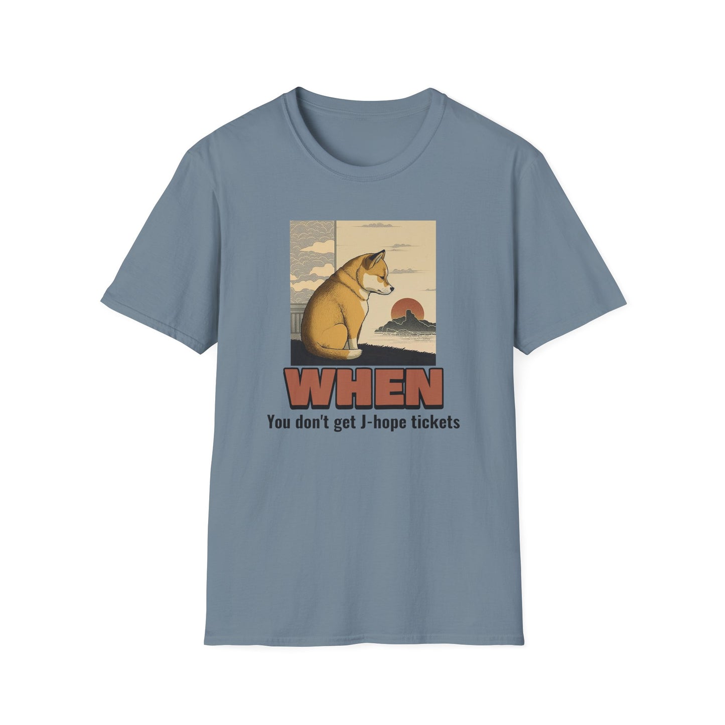 J-hope tour WHEN you don't get J-hope tickets sad shiba dog custom fan shirt