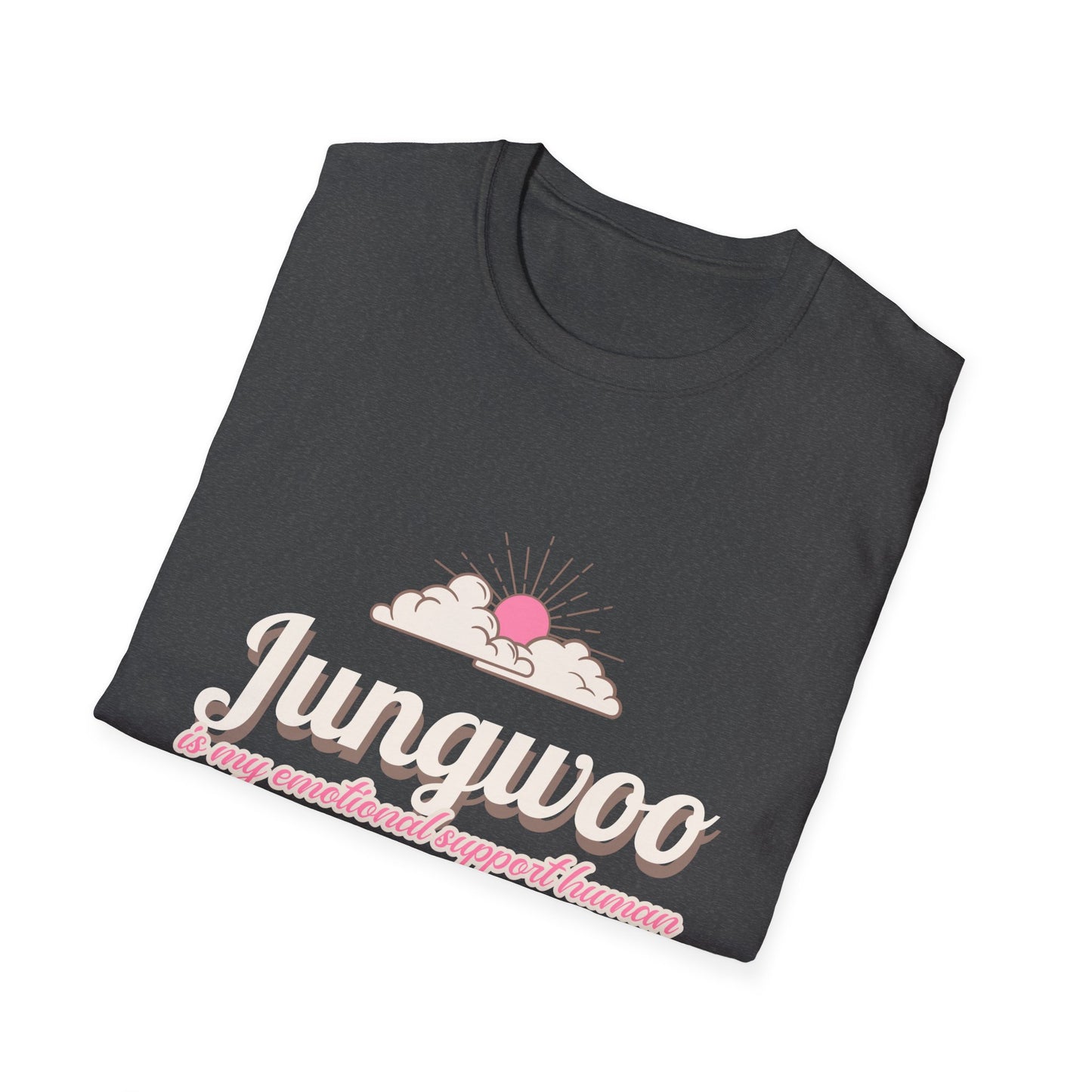 Jungwoo The Ultimate Emotional Support Human Unisex Softstyle T-Shirt