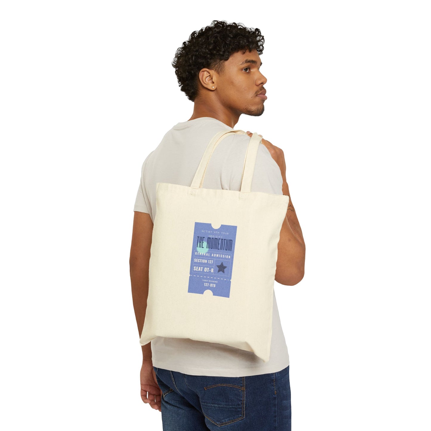 Carry the Momentum: The Ultimate NCT 127 Tour Cotton Canvas Tote Bag