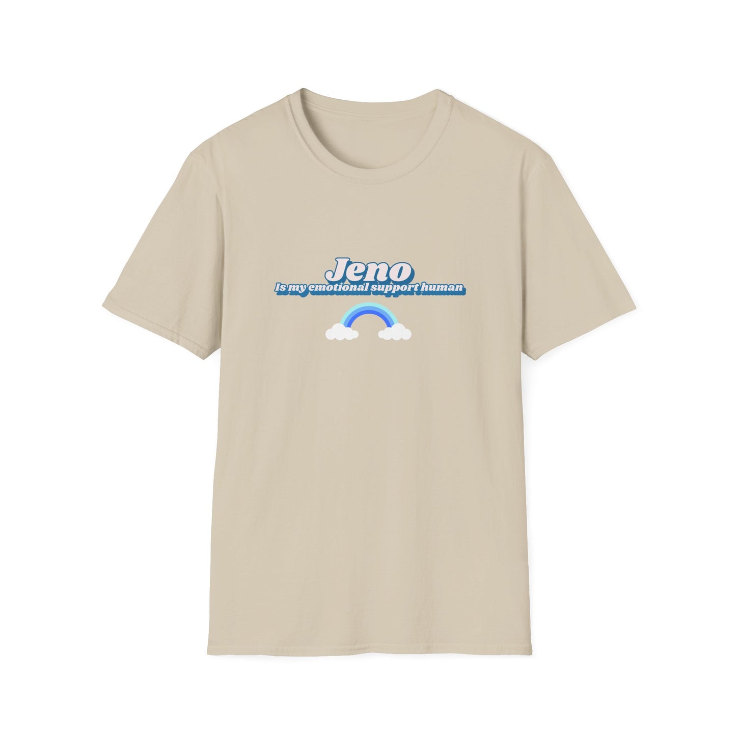 NCTDream Jeno is my emotional support human unisex softstyle t-shirt funny graphic tee