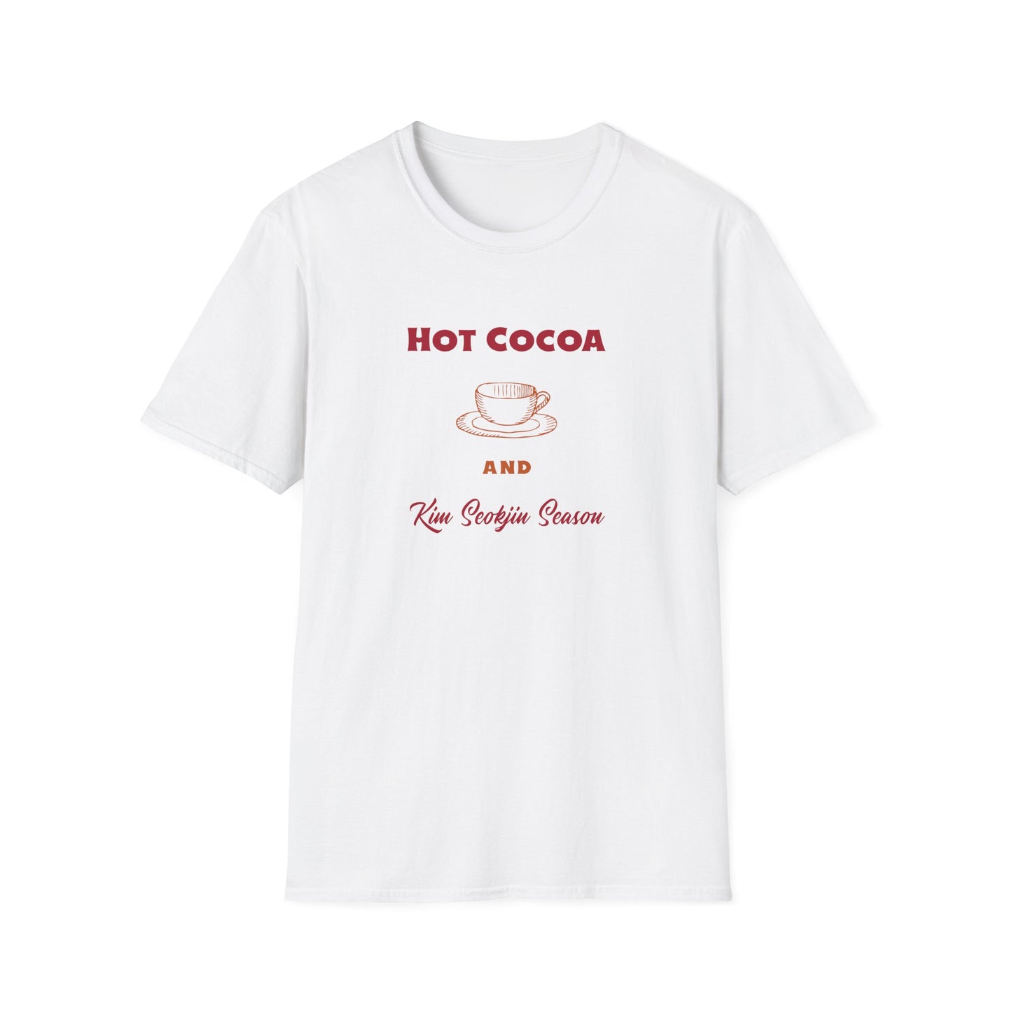 Kim Seokjin and Hot Cocoa Season custom fan shirt