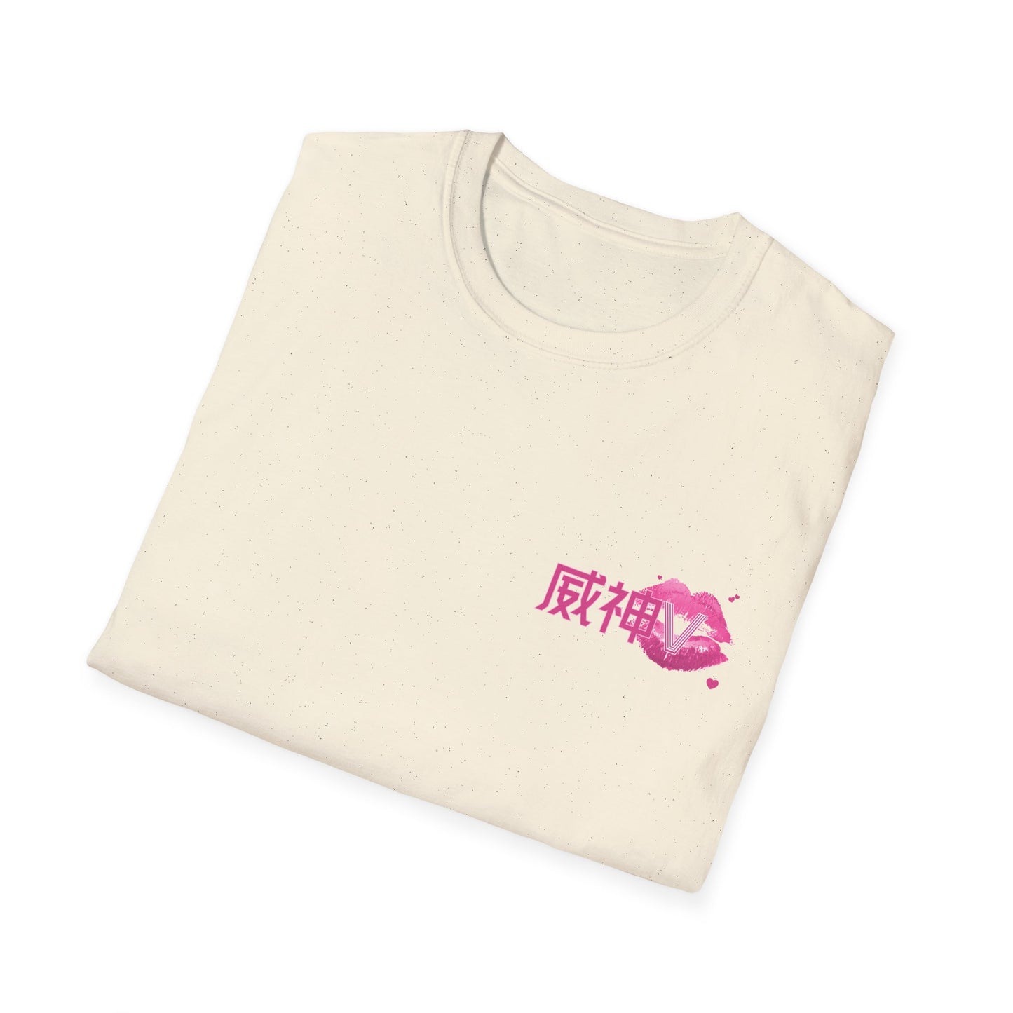 WayV Kpop Logo Pink Kiss Unisex T-Shirt, Softstyle Tee for Fans, Gift for WayV Lovers, Kpop Merchandise, Trendy Graphic Shirt