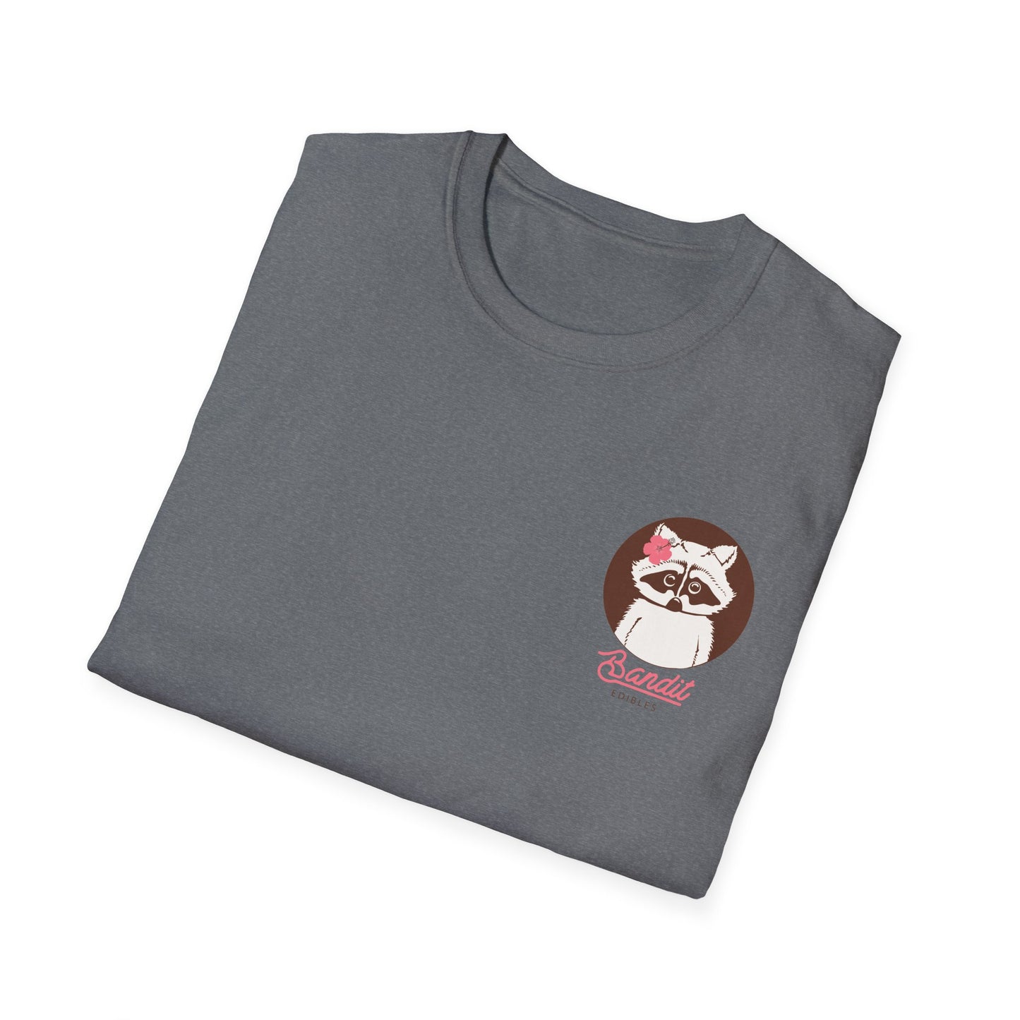 Bandit Edibles Style Your Go-To Summer Tee Surf Style Raccoon Logo