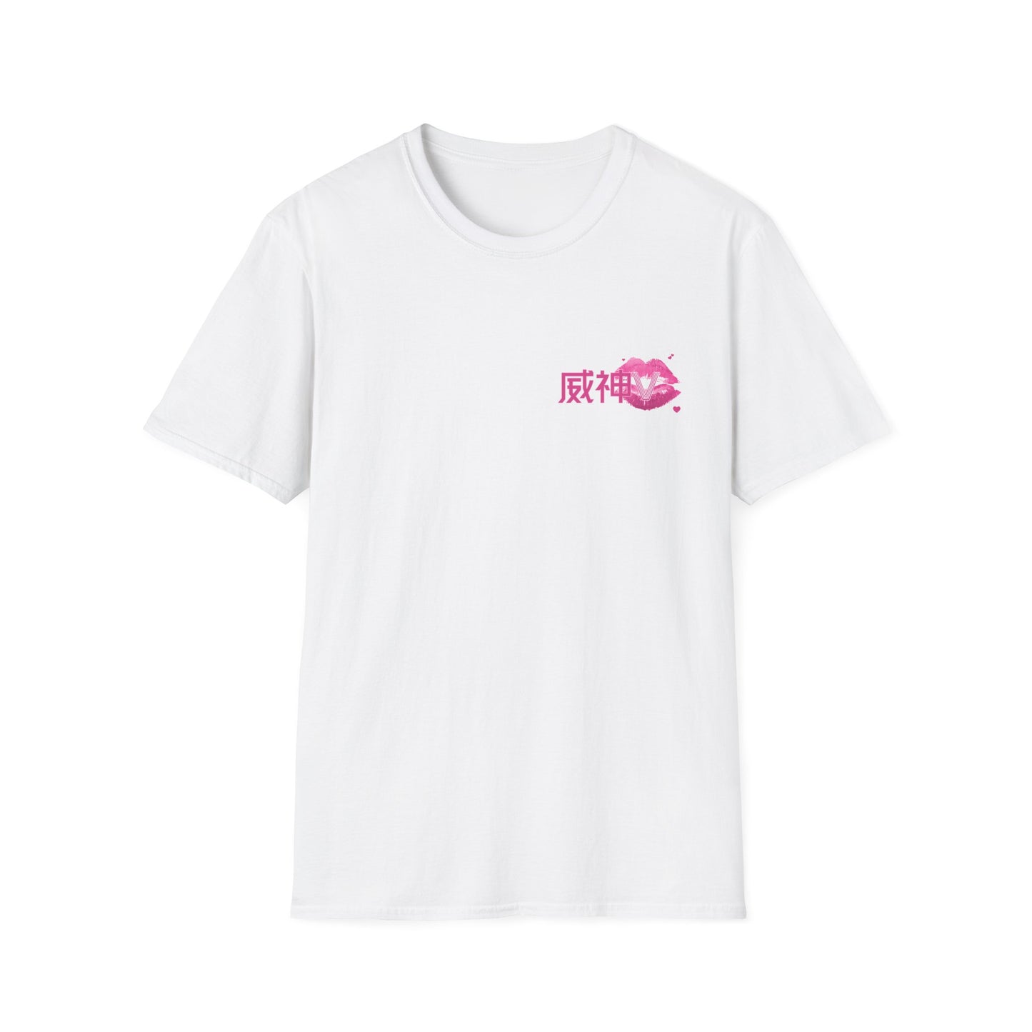 WayV Kpop Logo Pink Kiss Unisex T-Shirt, Softstyle Tee for Fans, Gift for WayV Lovers, Kpop Merchandise, Trendy Graphic Shirt