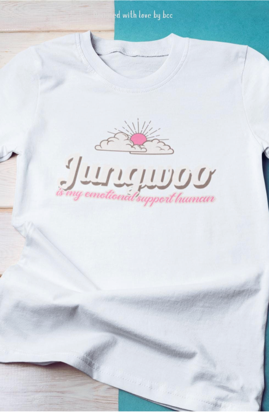 Jungwoo The Ultimate Emotional Support Human Unisex Softstyle T-Shirt