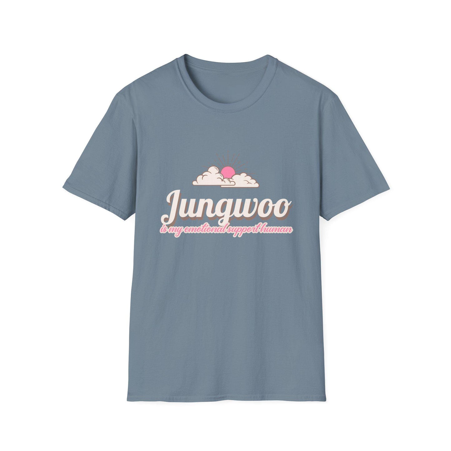 Jungwoo The Ultimate Emotional Support Human Unisex Softstyle T-Shirt