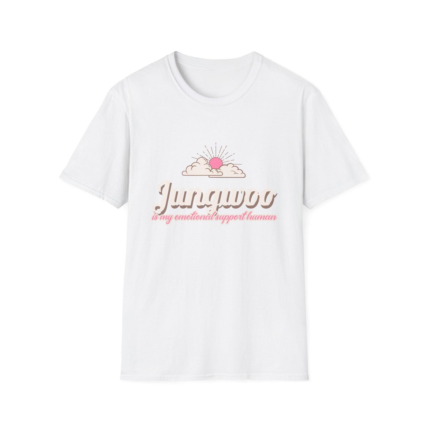 Jungwoo The Ultimate Emotional Support Human Unisex Softstyle T-Shirt