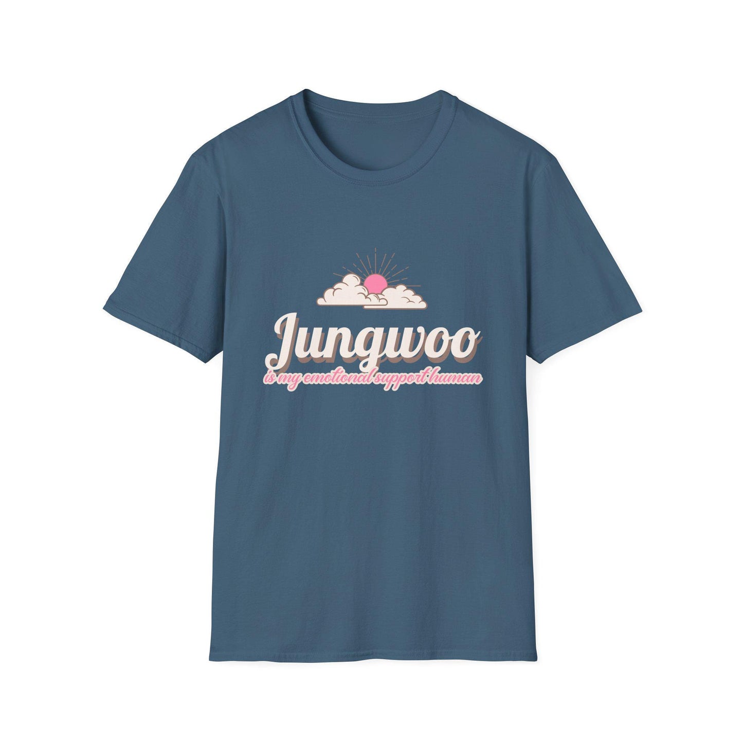 Jungwoo The Ultimate Emotional Support Human Unisex Softstyle T-Shirt
