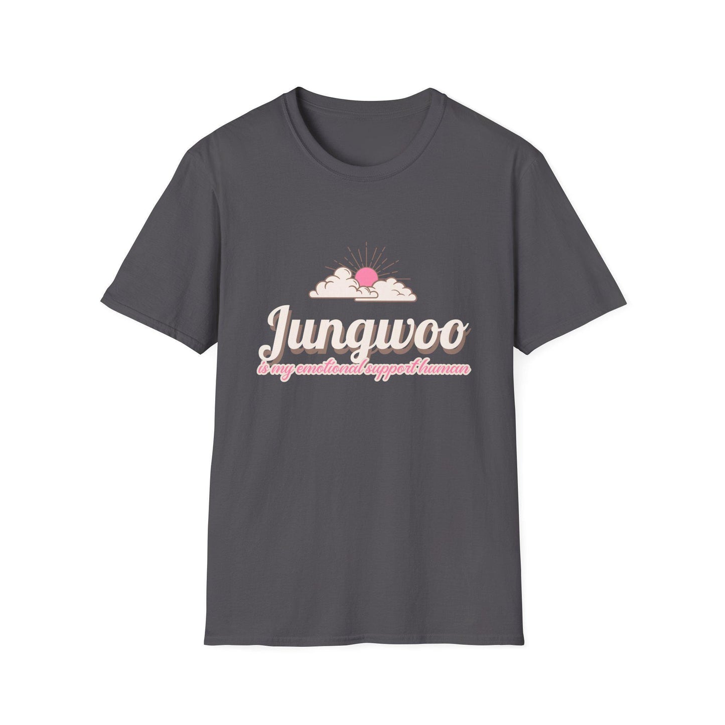 Jungwoo The Ultimate Emotional Support Human Unisex Softstyle T-Shirt