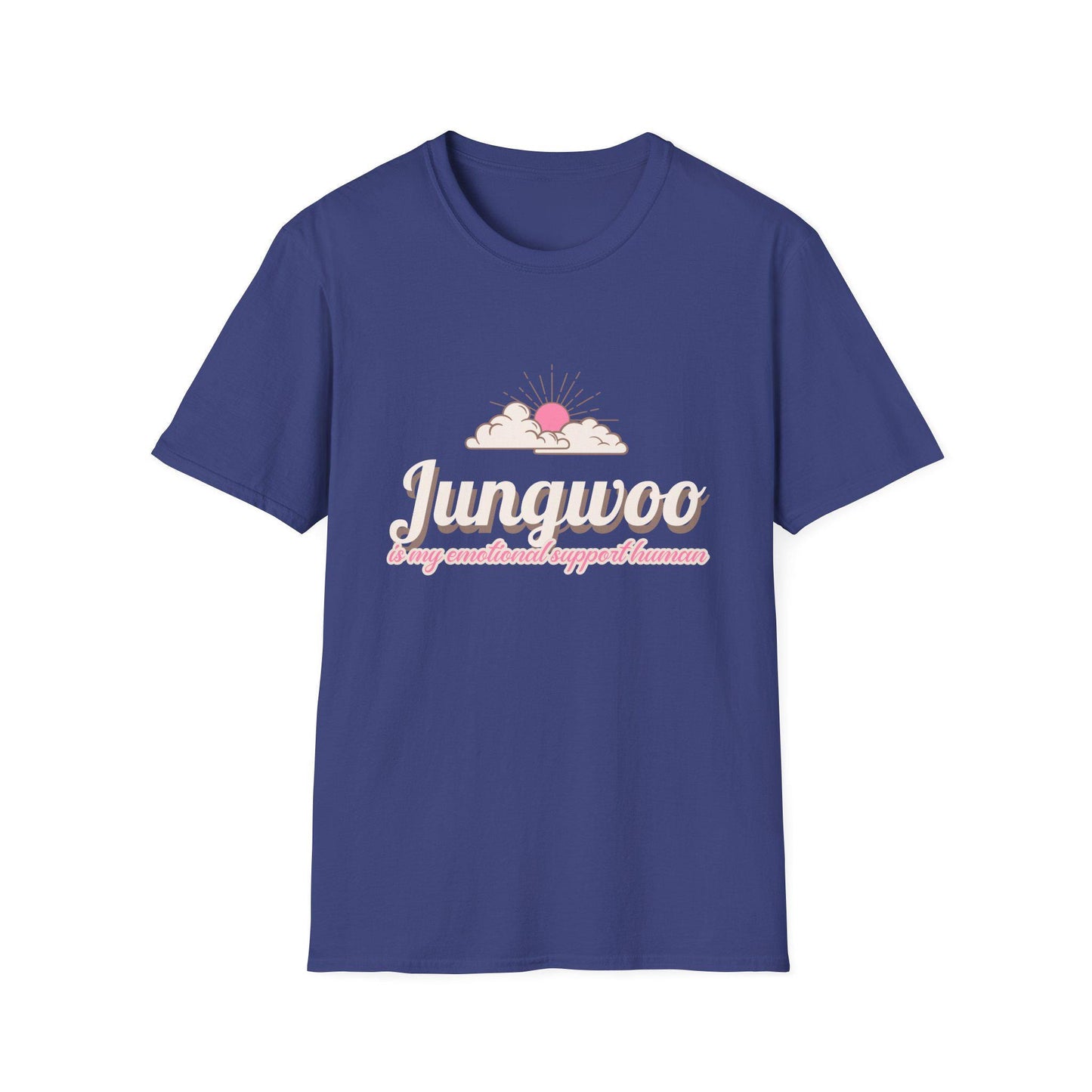 Jungwoo The Ultimate Emotional Support Human Unisex Softstyle T-Shirt