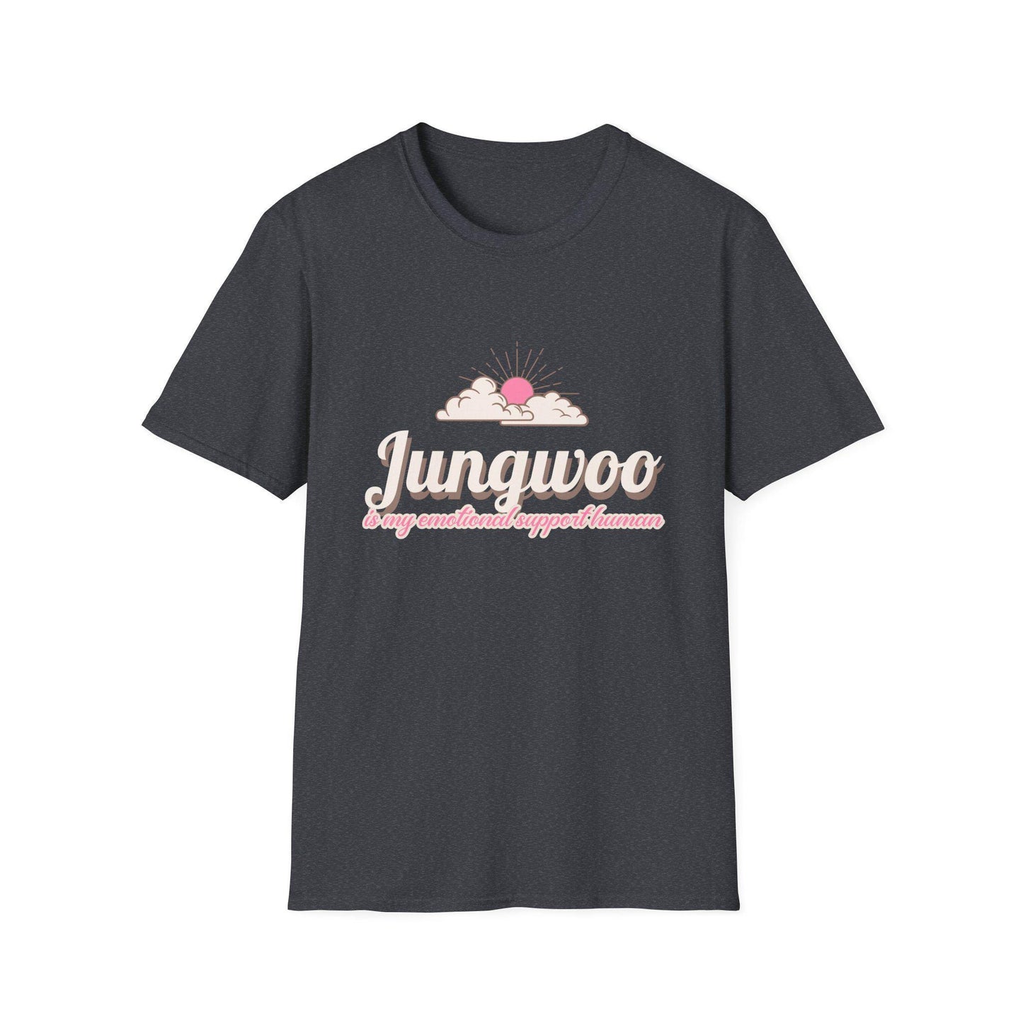 Jungwoo The Ultimate Emotional Support Human Unisex Softstyle T-Shirt