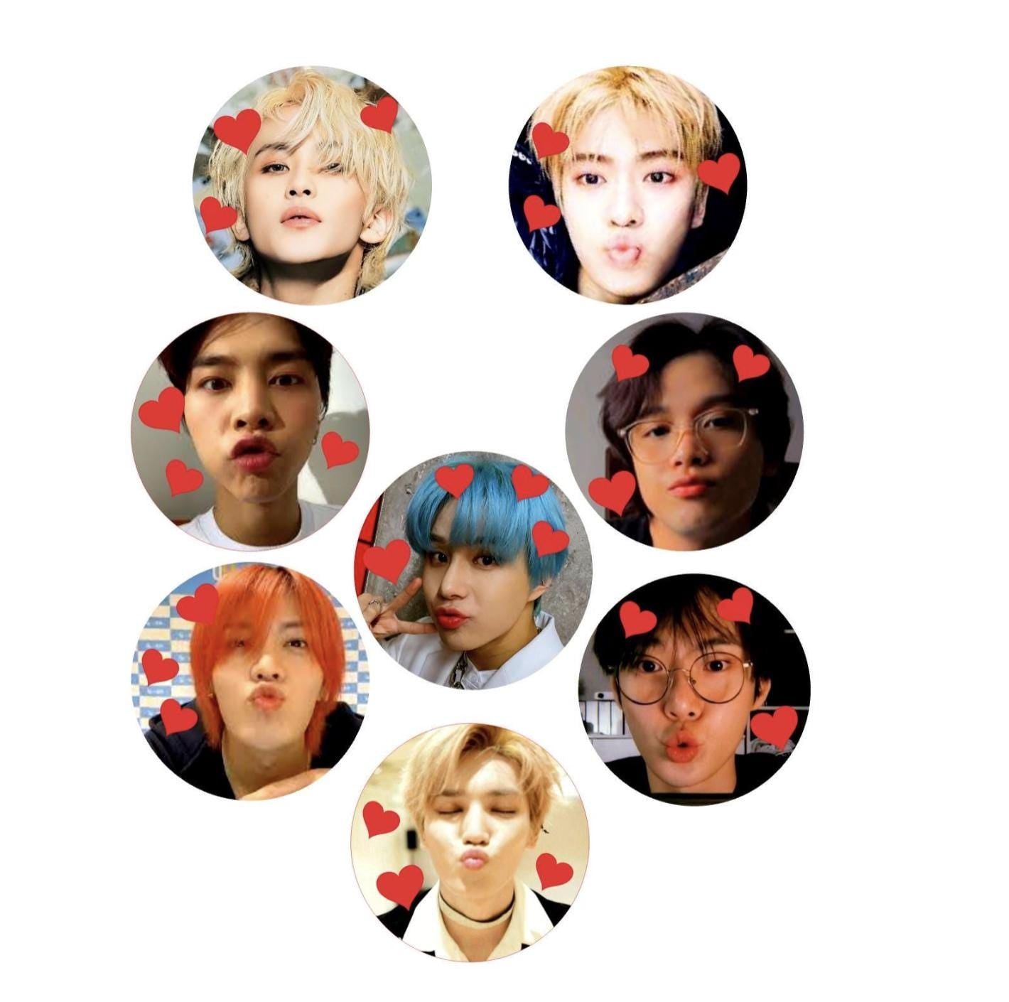 NCTzen Party Essential: Kissy Face NCT127 Drink Toppers