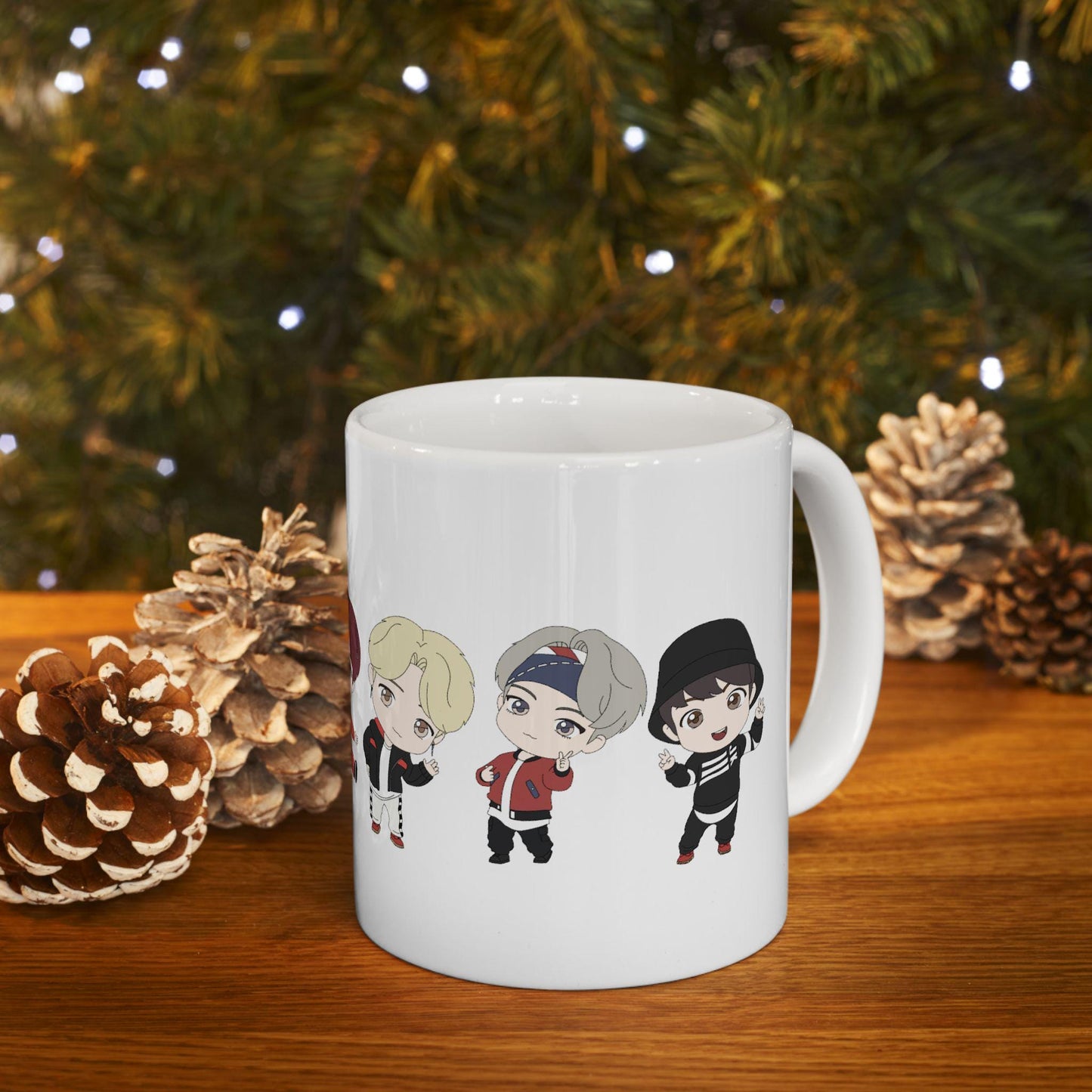 BTS Kpop Mug, TinyTAN Mic Drop Mug, Fan Gift, Army Merch, Ceramic Coffee Cup