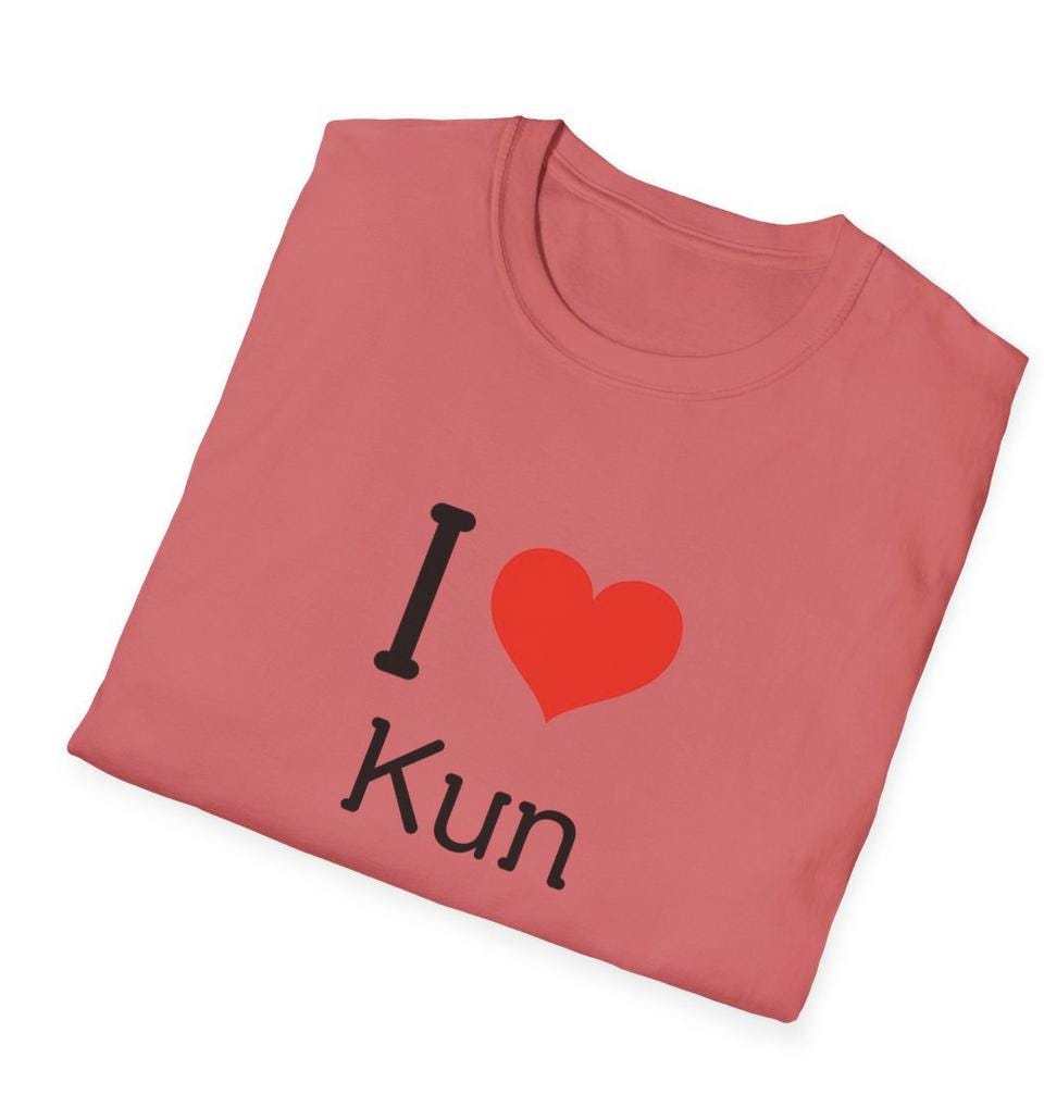 WayV Kpop Shirt, I Love Kun Tee, Fan Gift, Concert Outfit, Unisex Cotton T-Shirt