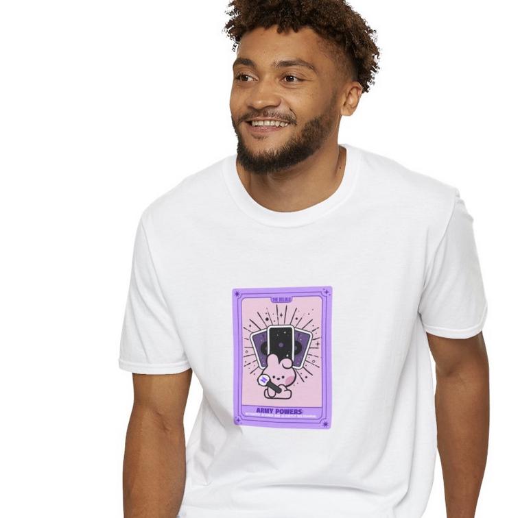 BTS Kpop Shirt, BT21 Cooky Tarot Tee, Fan Merch, Concert Outfit, Unisex Cotton T-Shirt