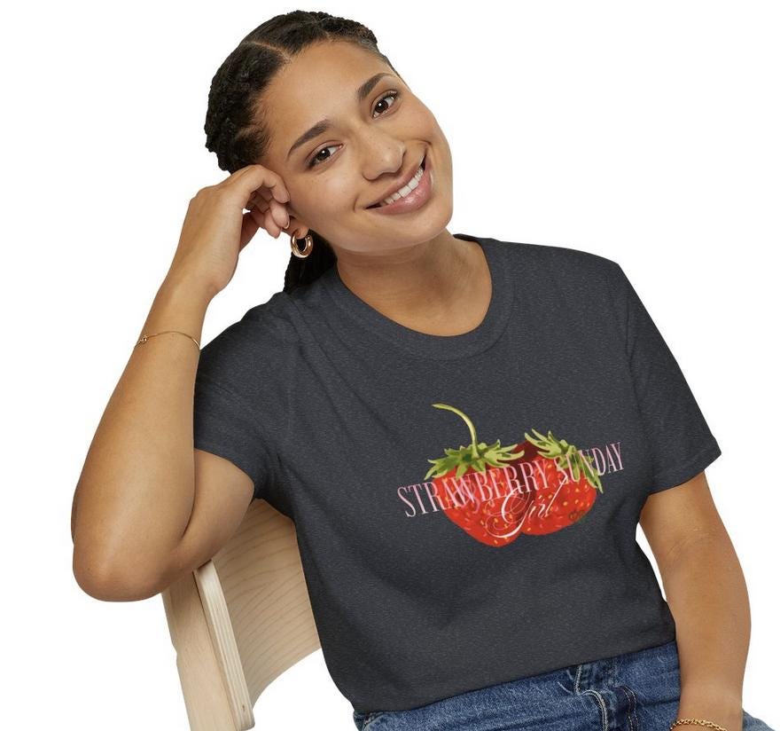NCT DoJaeJung Kpop Shirt, Strawberry Sunday Girl Tee, Fan Merch, Concert Outfit, Unisex Cotton T-Shirt