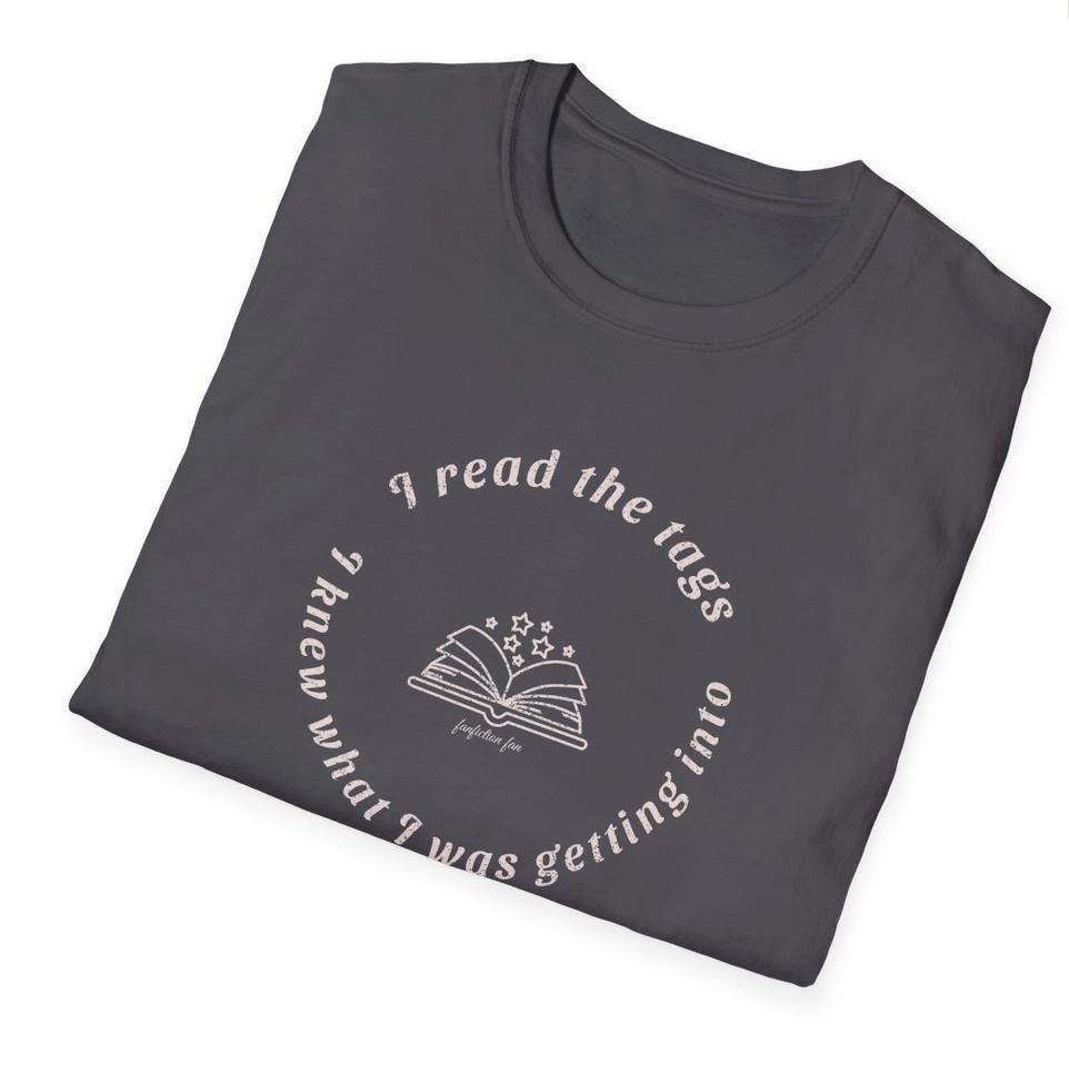 Kpop Shirt, I Read the Tags I Knew What I Was Getting Into Tee, Fanfiction Meme, Unisex Cotton T-Shirt