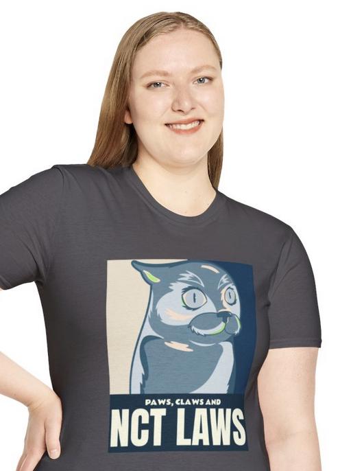NCT Kpop Shirt, Paws Claws and NCT Laws Tee, Funny Fan Merch, Cute Outfit, Unisex Cotton T-Shirt
