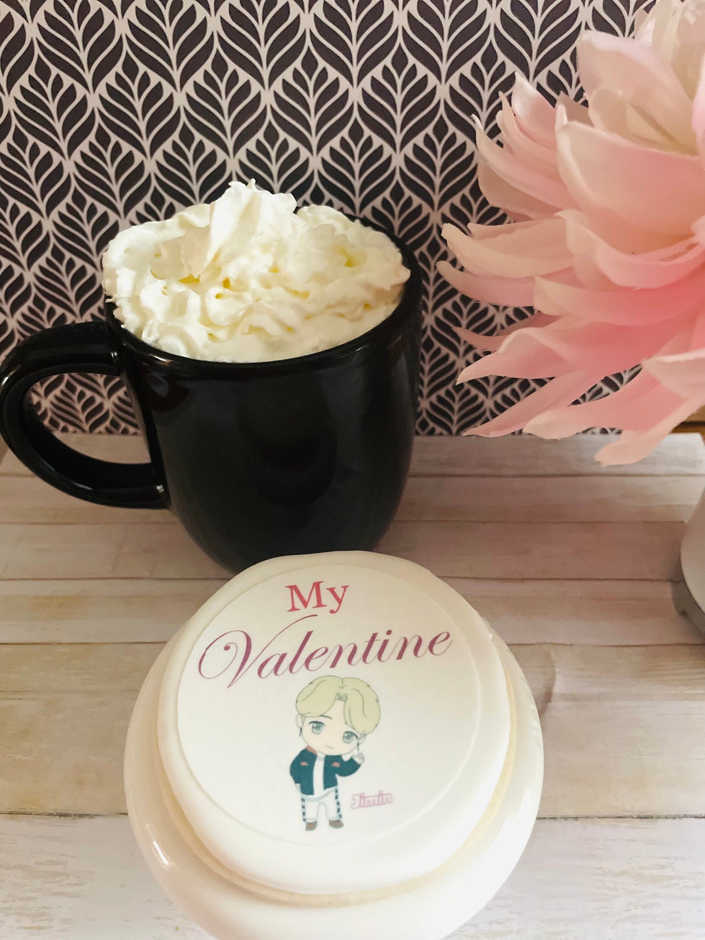 BTS Tiny Tan Mic Drop Valentine's Day Custom Edible Drink Toppers Confetti for drinks/bakedgoods/marshmallows