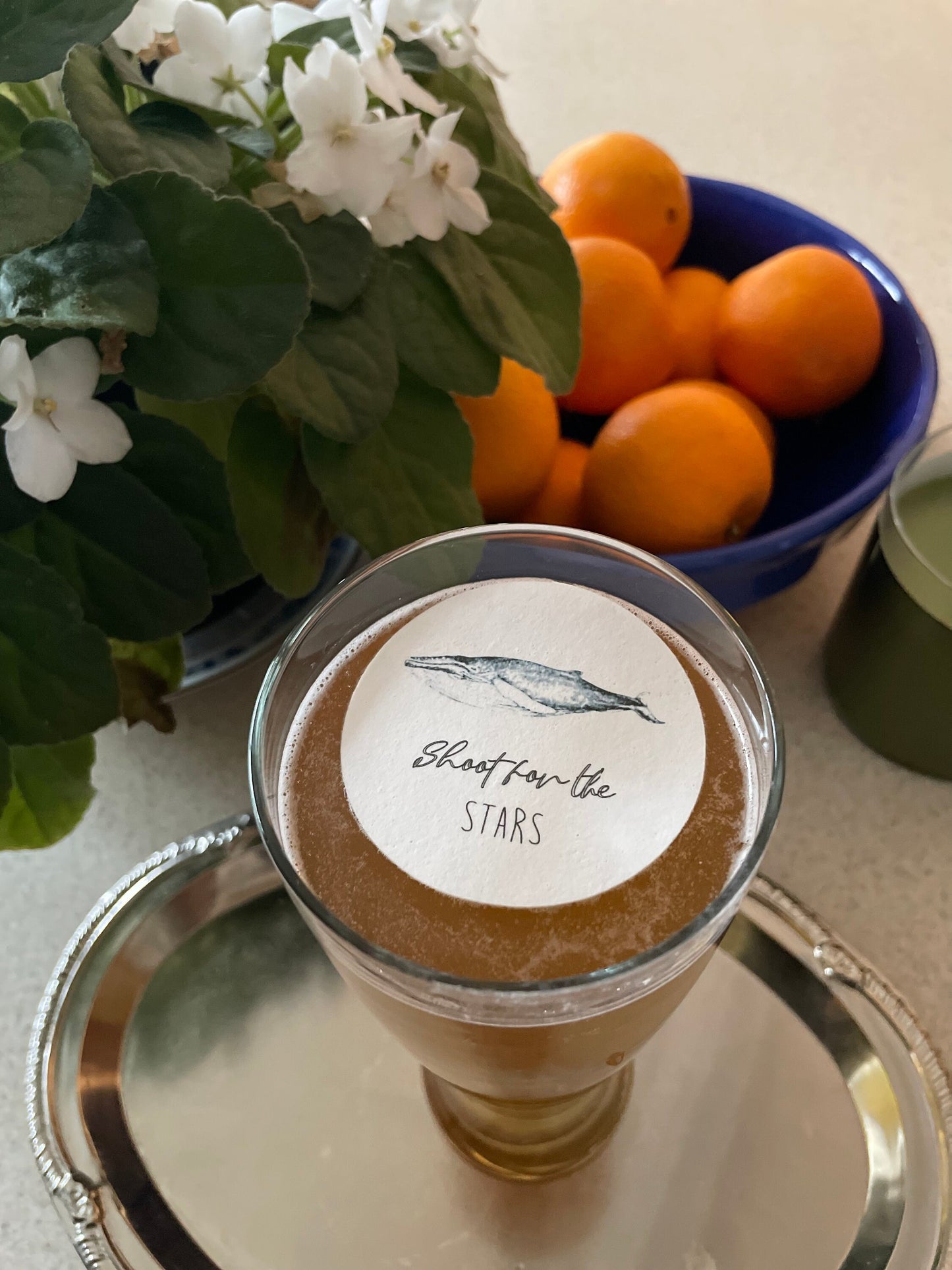 Shoot for the Stars Whimsical Custom Edible Bar Cocktail Drink Toppers, 2 sizes