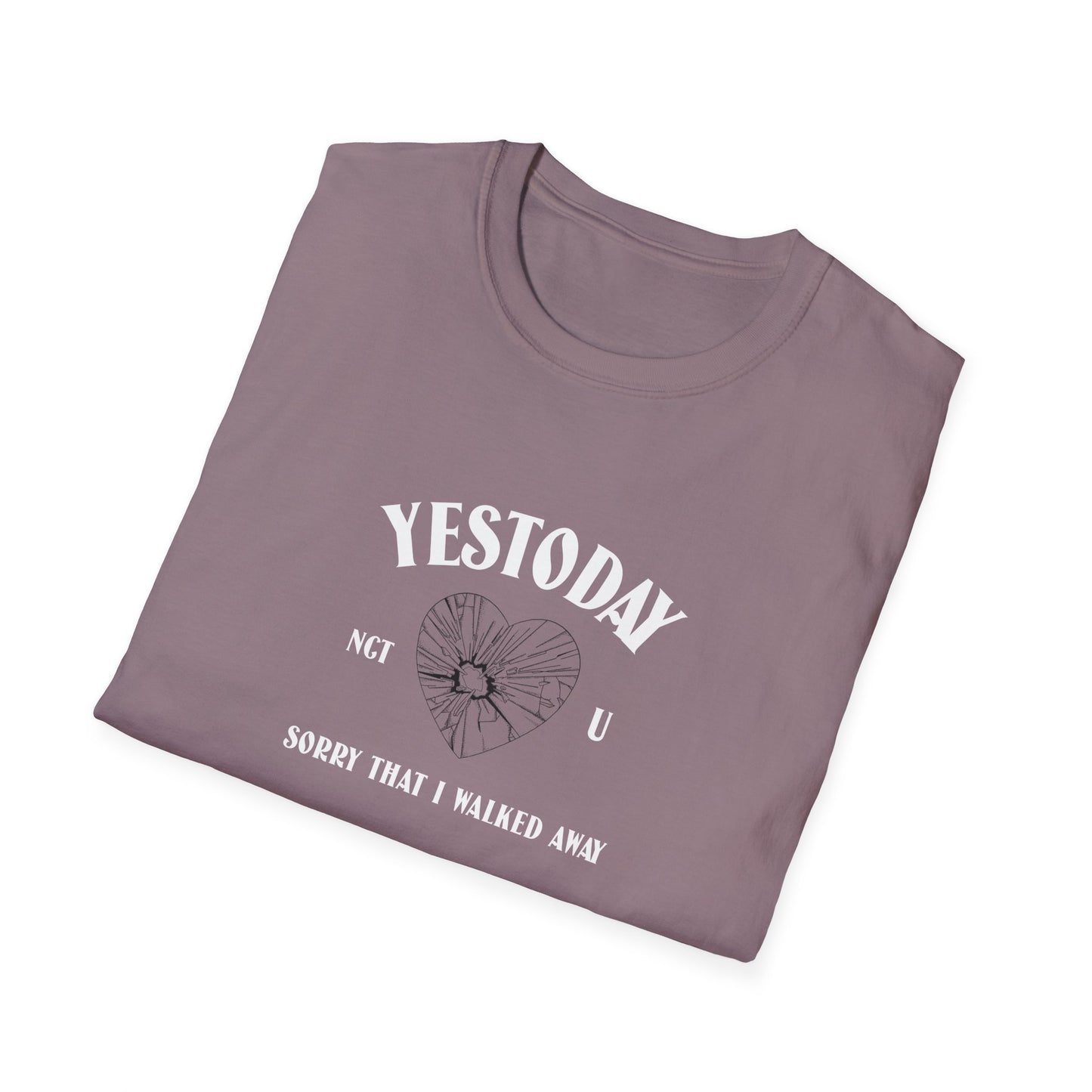 NCT U Yestoday Lyric fan tee unisex softstyle T-Shirt Doyoung Lucas Taeyong Wayv