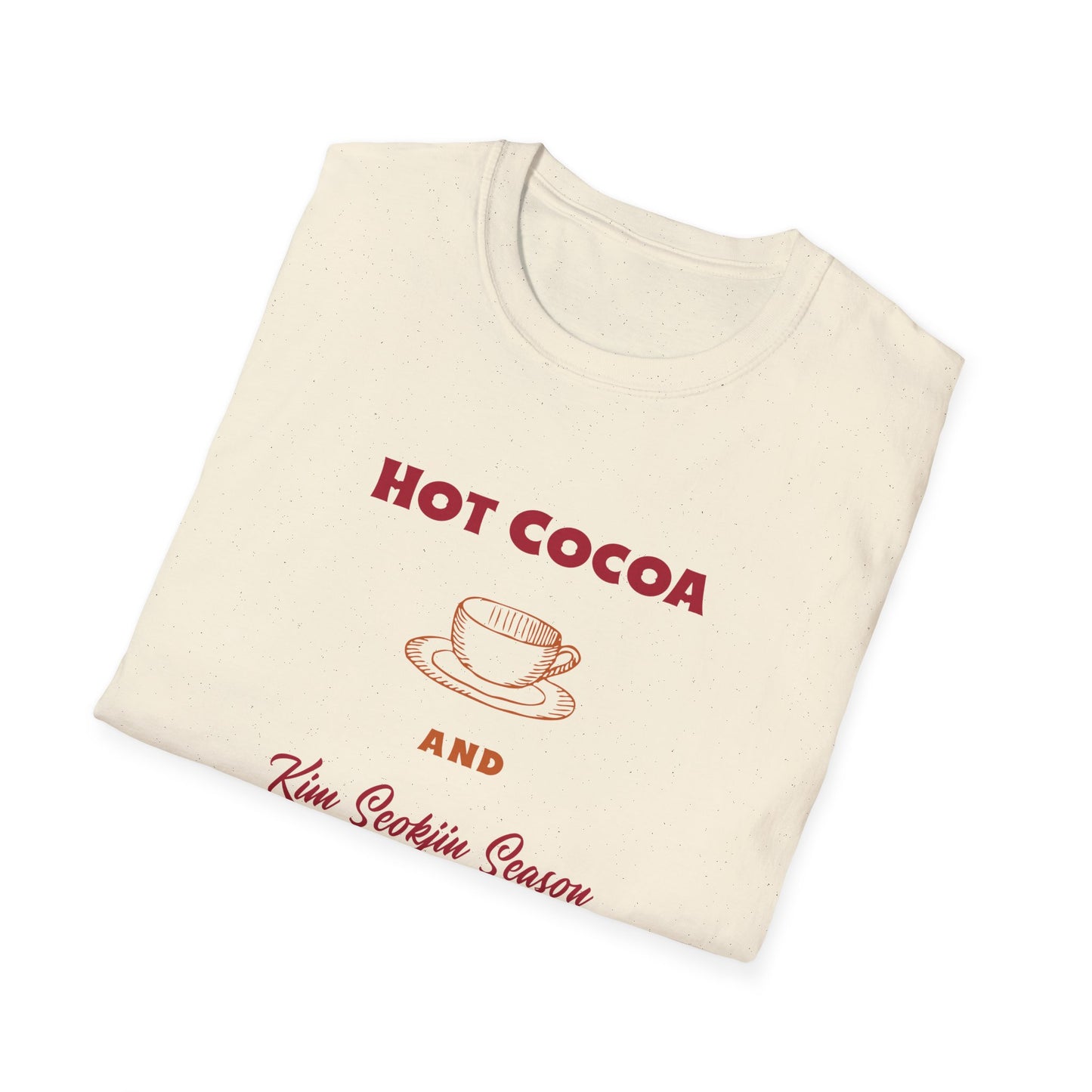 Kim Seokjin and Hot Cocoa Season custom fan shirt