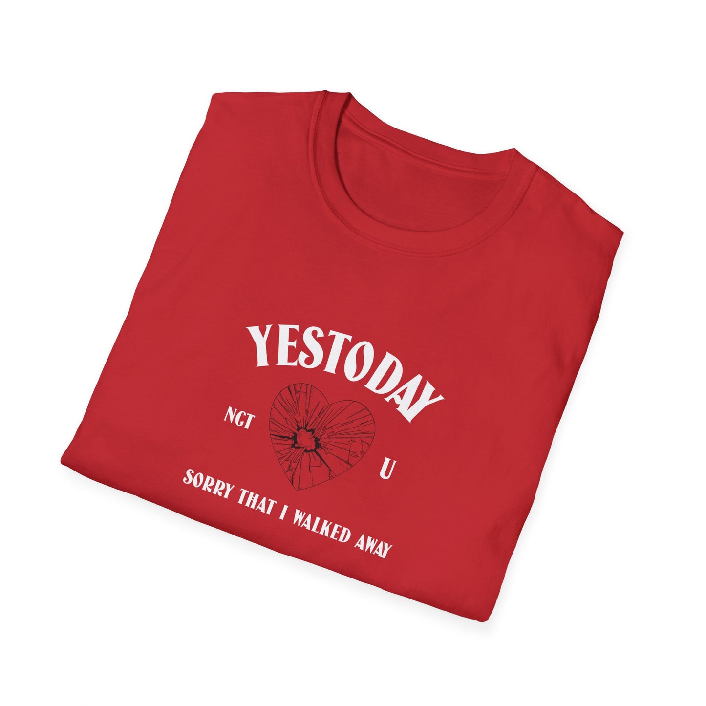 NCT U Yestoday Lyric fan tee unisex softstyle T-Shirt Doyoung Lucas Taeyong Wayv