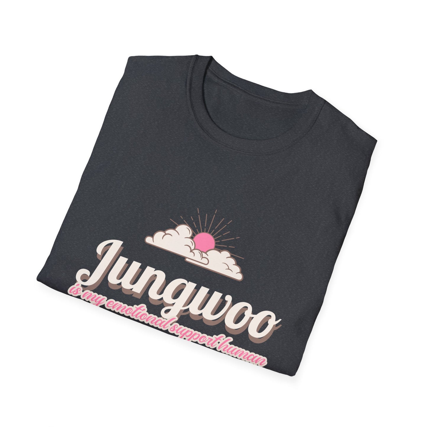Jungwoo The Ultimate Emotional Support Human Unisex Softstyle T-Shirt