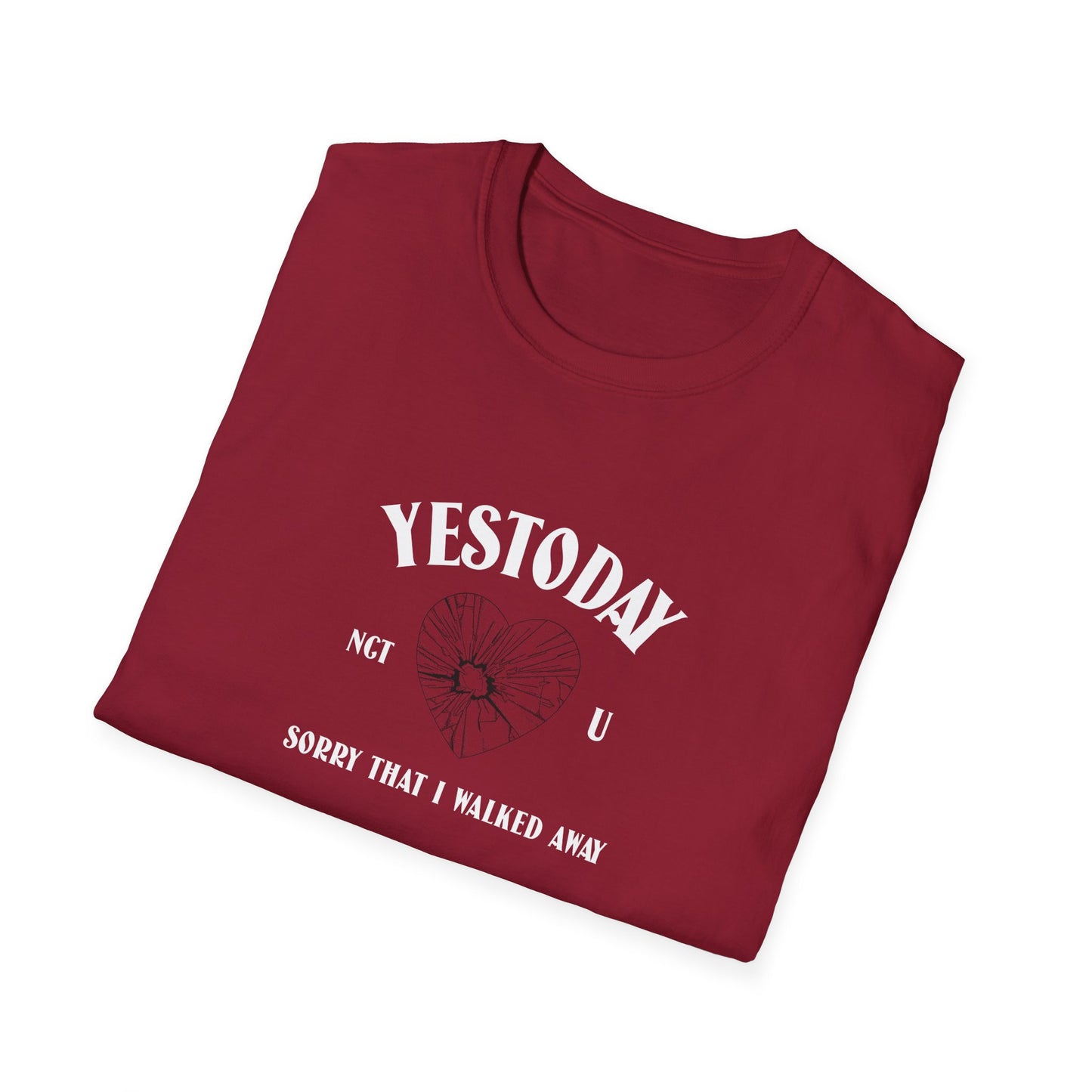 NCT U Yestoday Lyric fan tee unisex softstyle T-Shirt Doyoung Lucas Taeyong Wayv