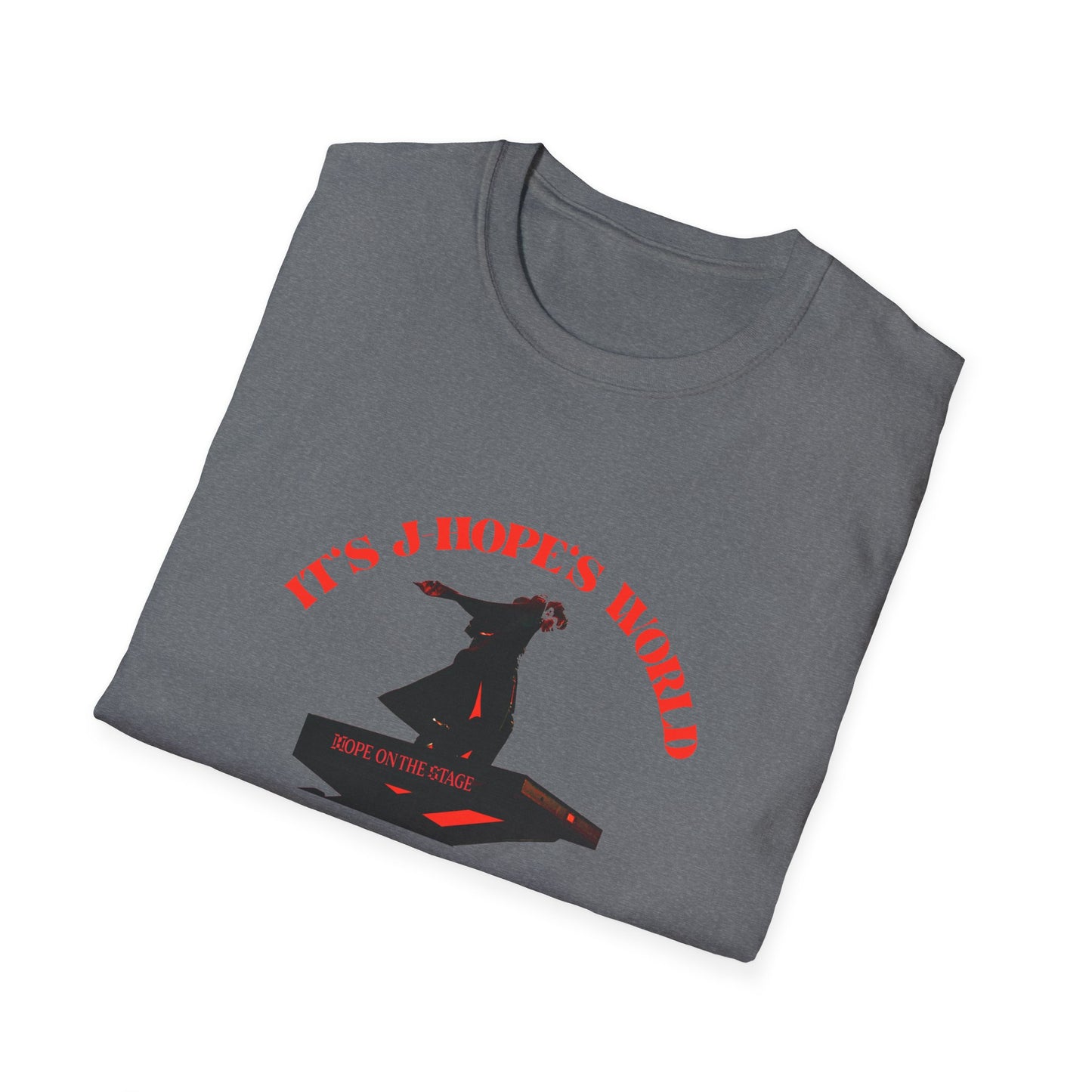 It is JHopes World We Just Exist Unisex Softstyle T-Shirt