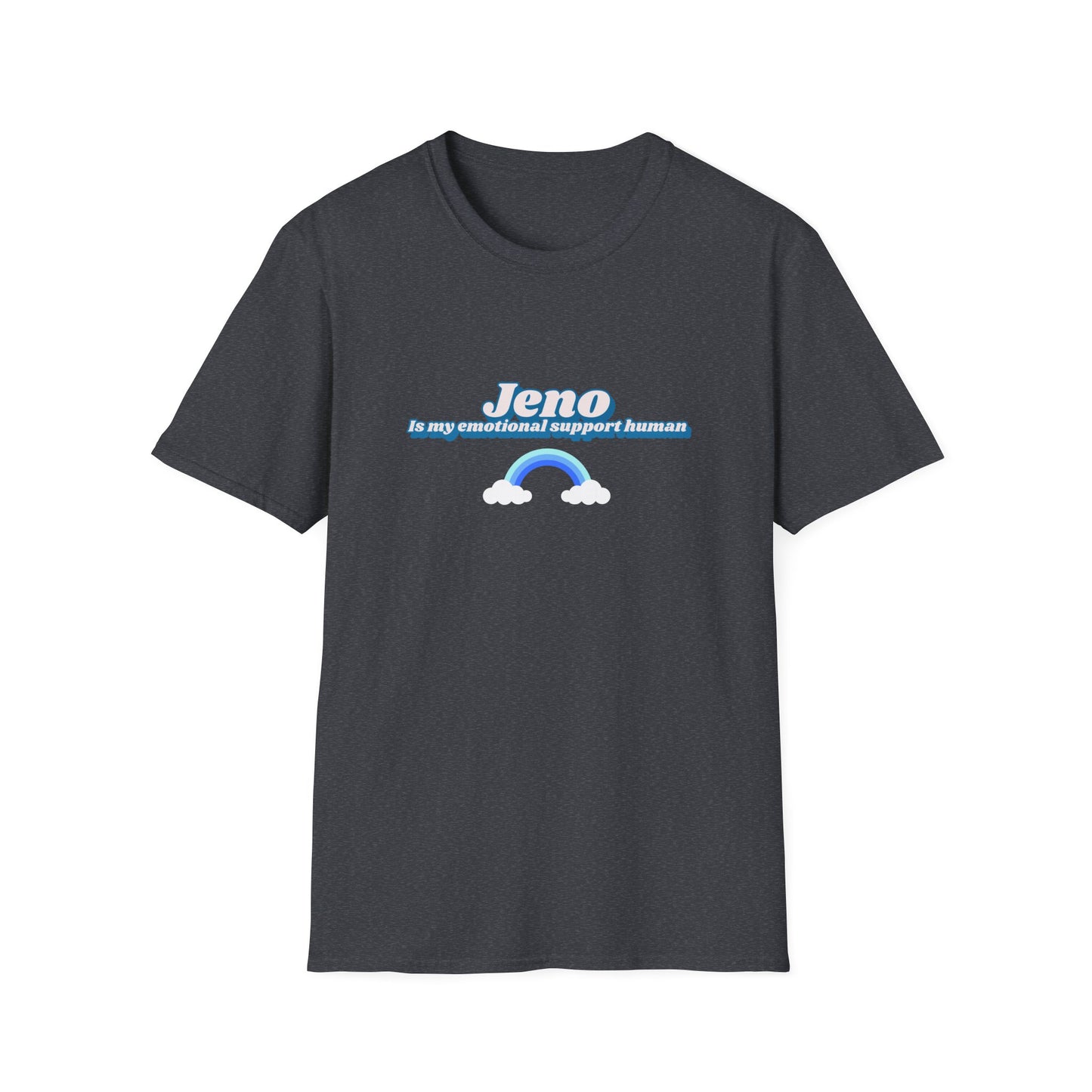 NCTDream Jeno is my emotional support human unisex softstyle t-shirt funny graphic tee