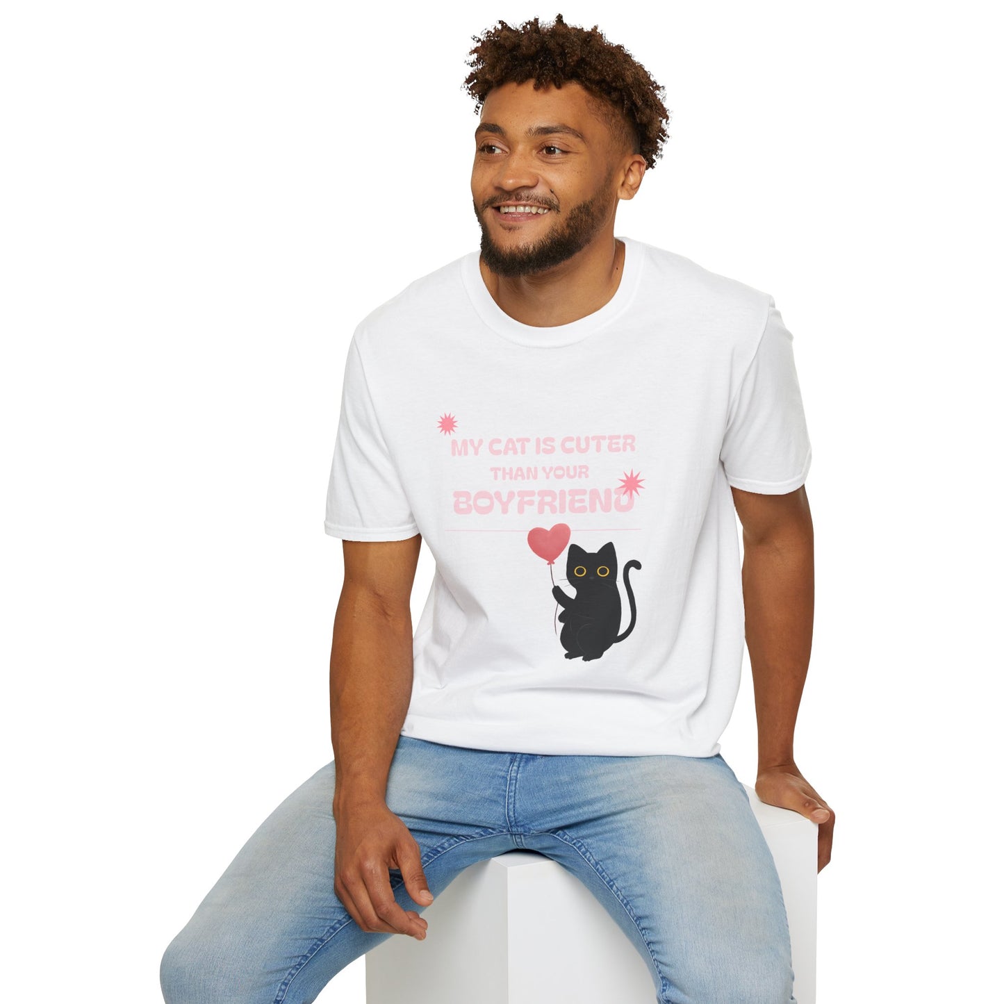 “My Cat Is Cuter Than Your Boyfriend” T-Shirt – Sorry, Not Sorry 😼💅