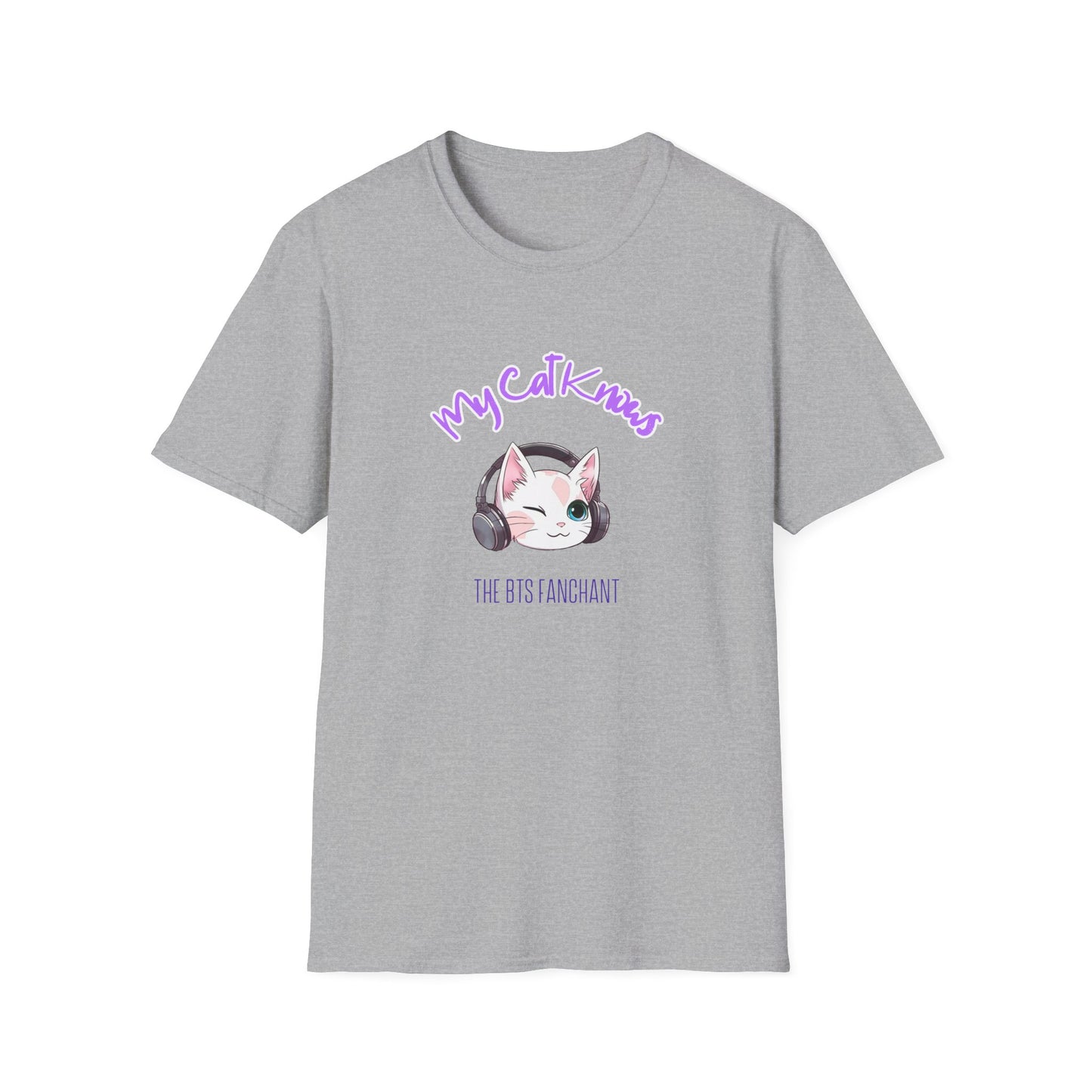 BTS Funny T My cat knows the BTS fanchant custom fan shirt