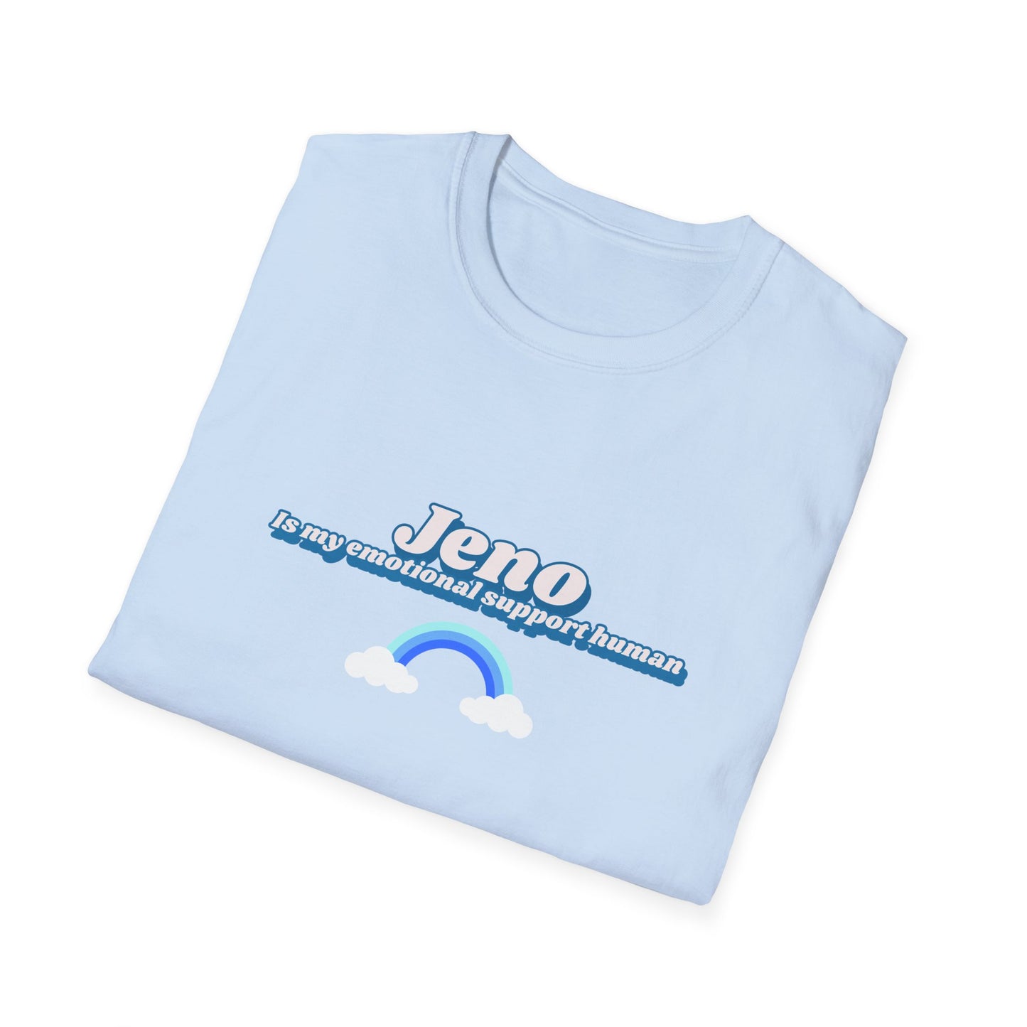 NCTDream Jeno is my emotional support human unisex softstyle t-shirt funny graphic tee